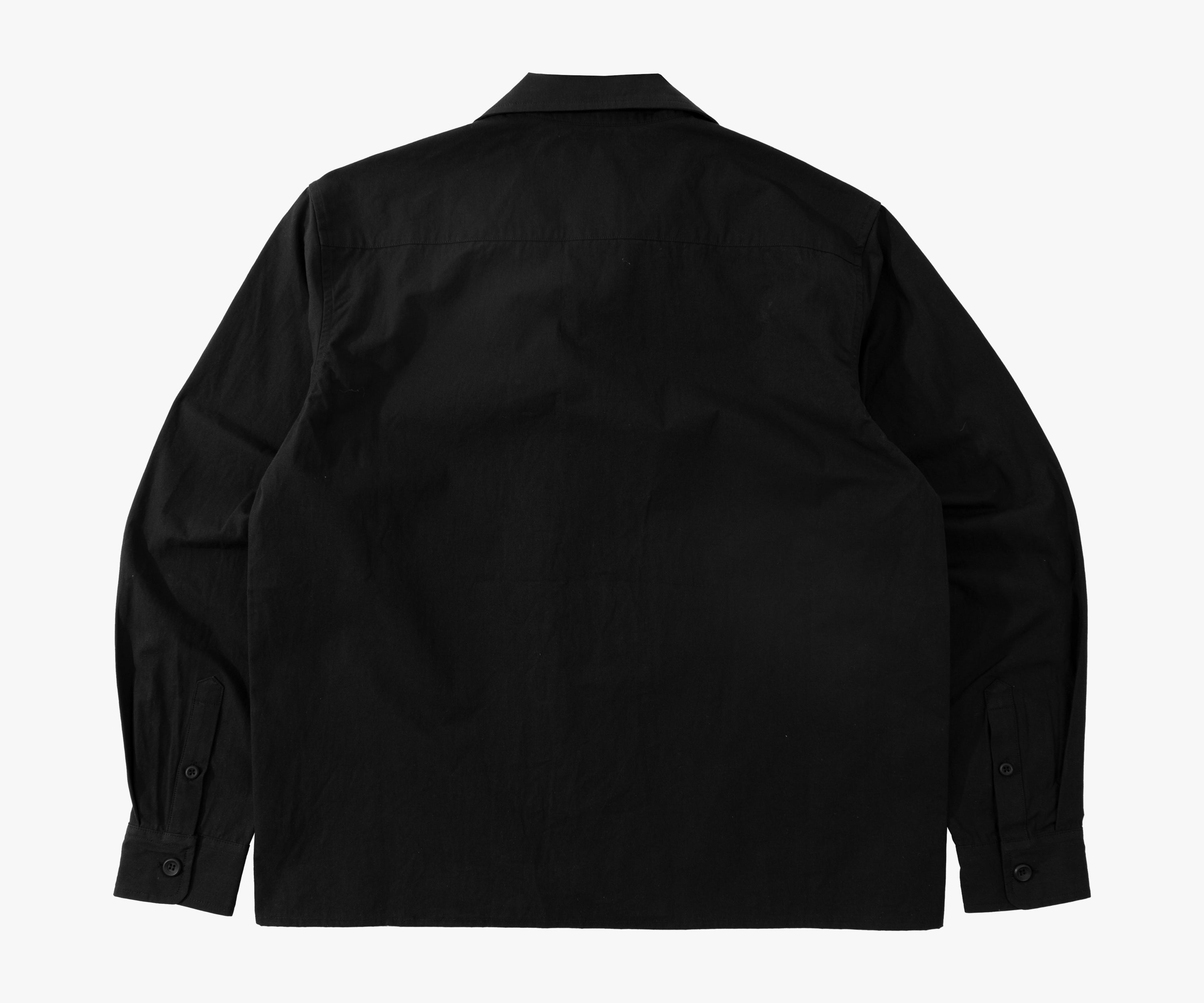 THE RETIREE POPLIN SHIRT Chemises XS / NOIR - BRUT Clothing