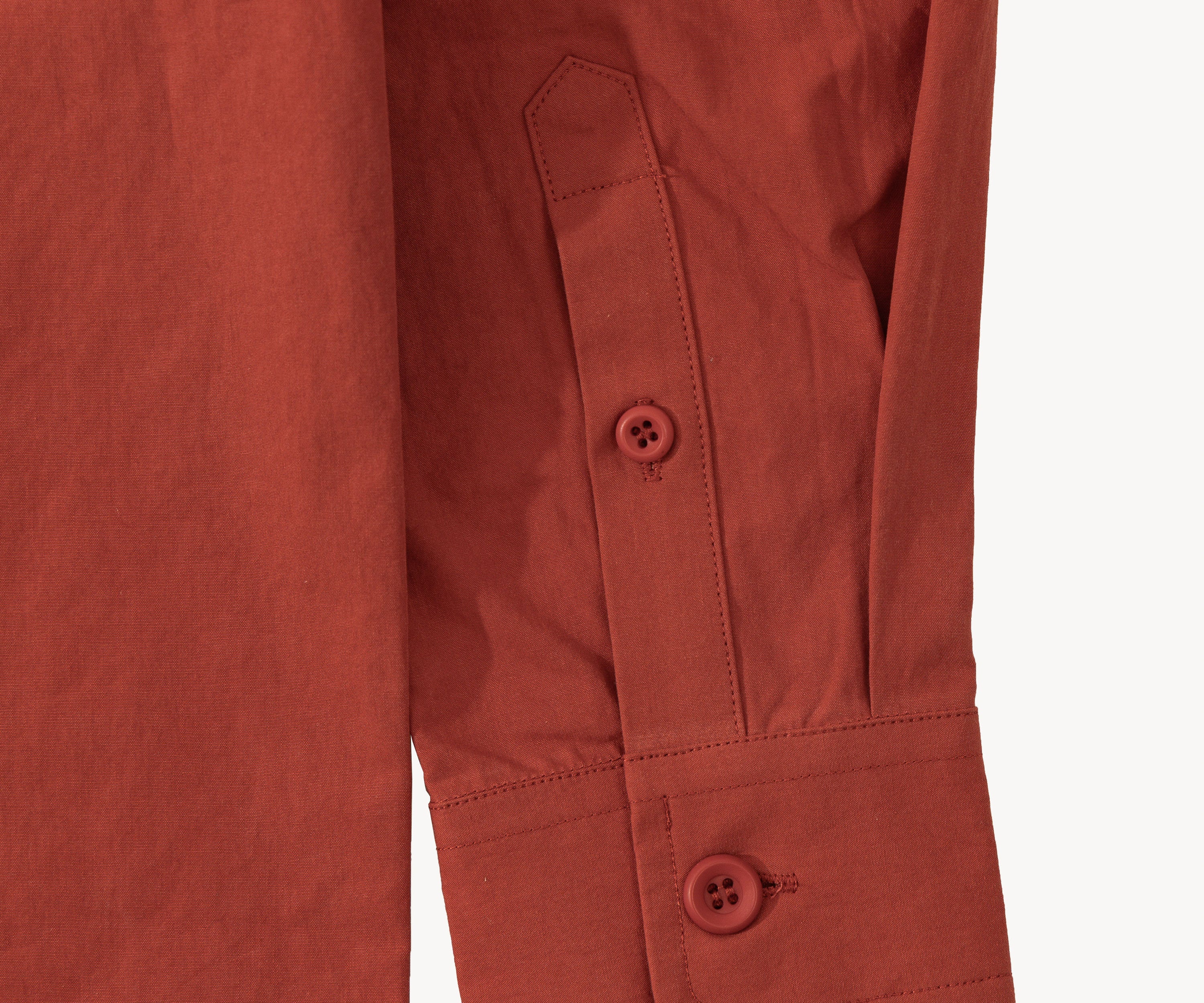 THE RETIREE POPLIN SHIRT Chemises XS / ROUGE - BRUT Clothing