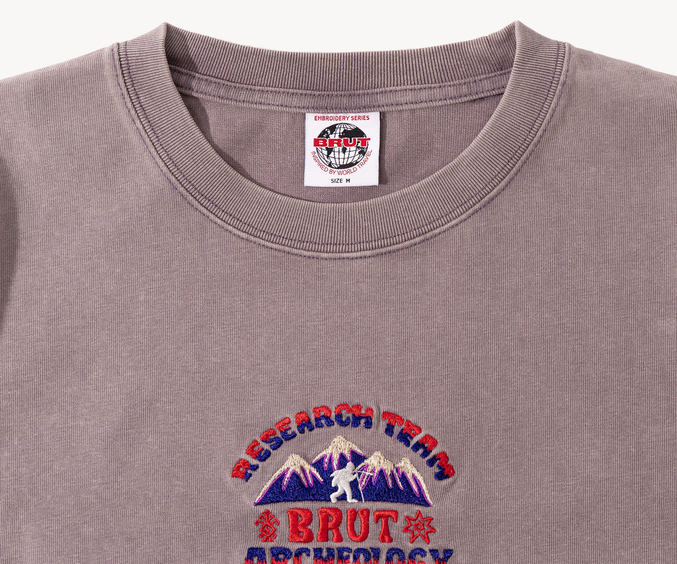 THE ARCHEO MOUNTAIN TEE T-Shirts X-SMALL / FADED PURPLE - BRUT Clothing