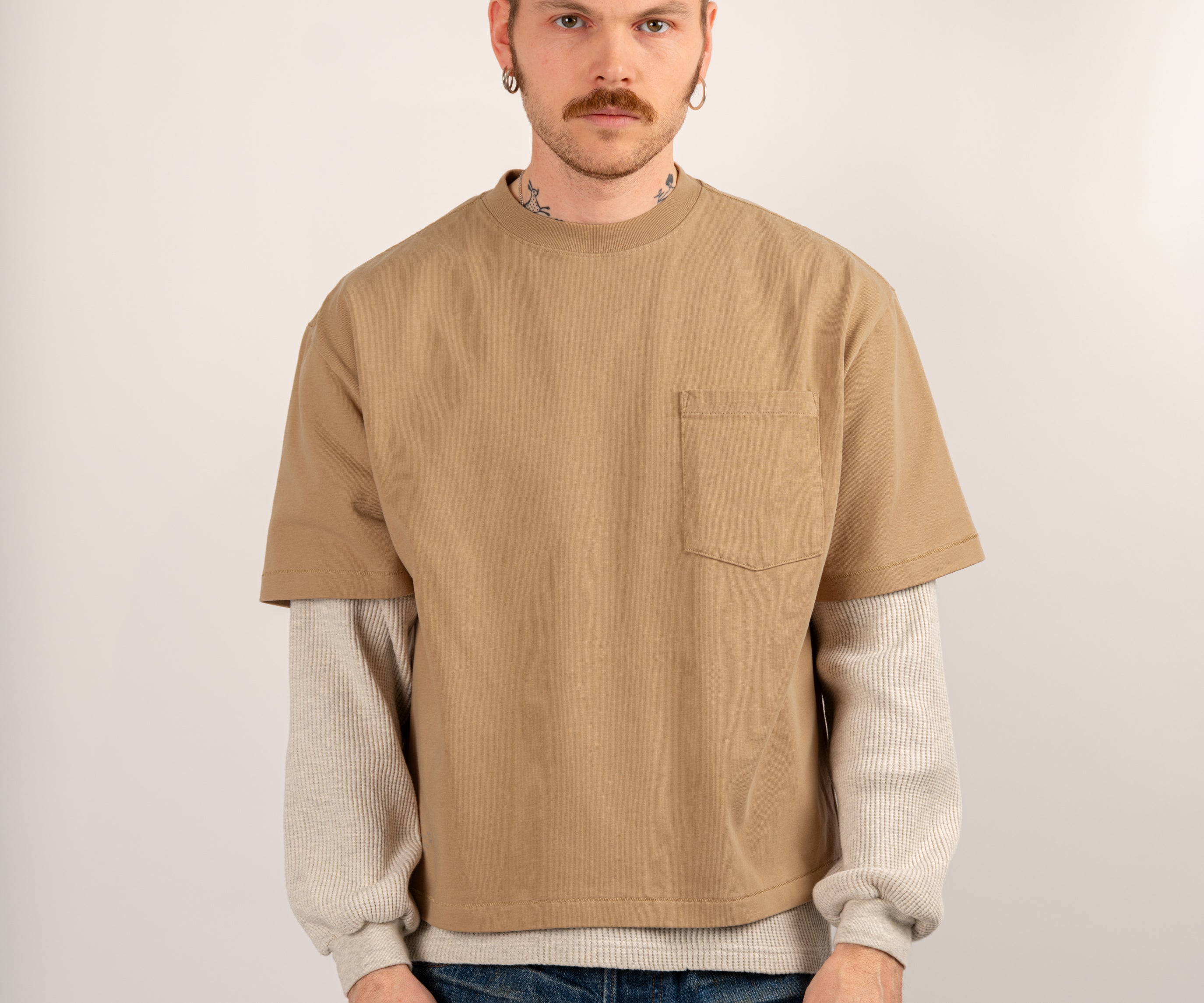 THE BEST THERMAL T-Shirts X-SMALL / OATMEAL - BRUT Clothing