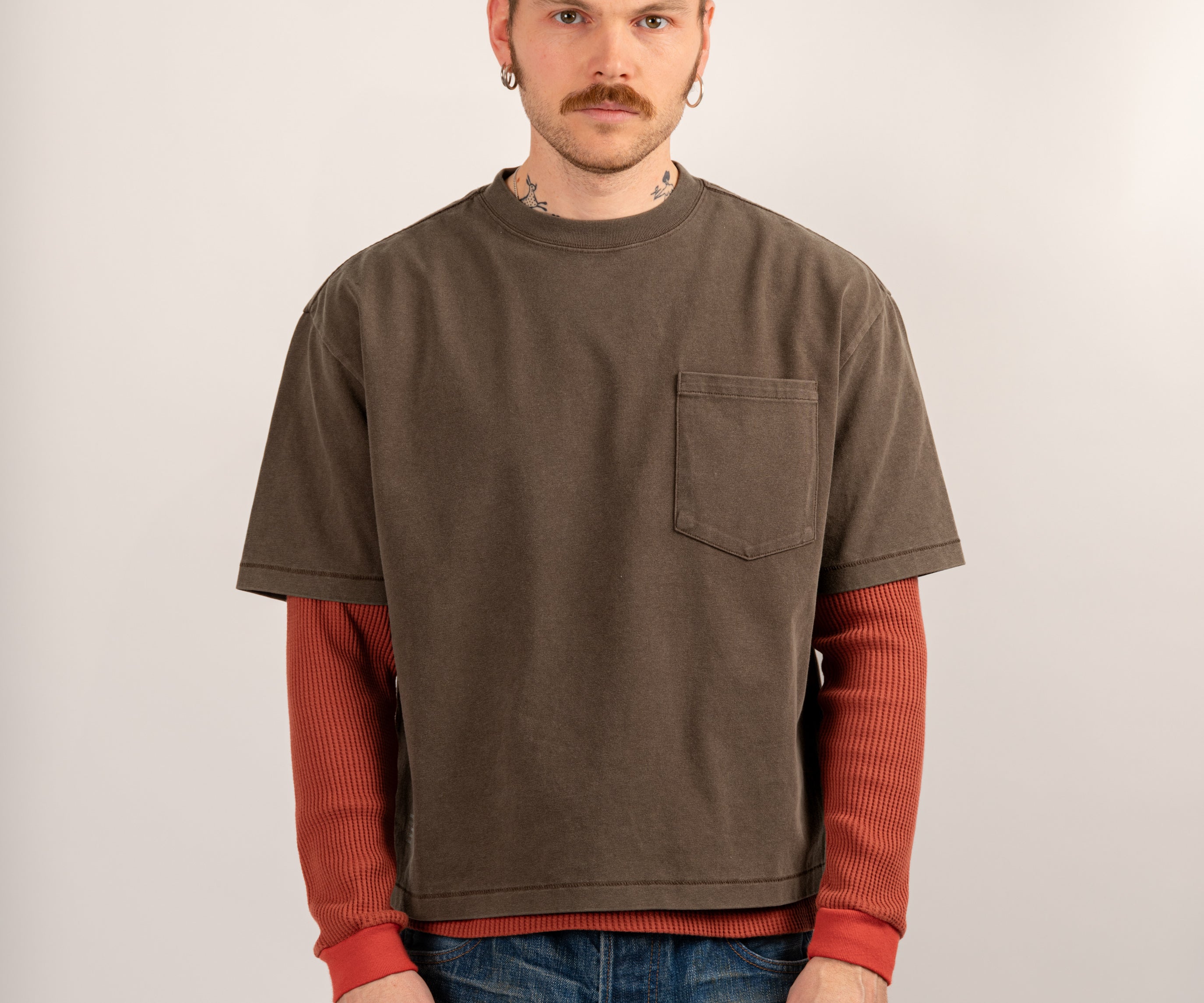 THE BEST THERMAL T-Shirts X-SMALL / FADED ORANGE - BRUT Clothing