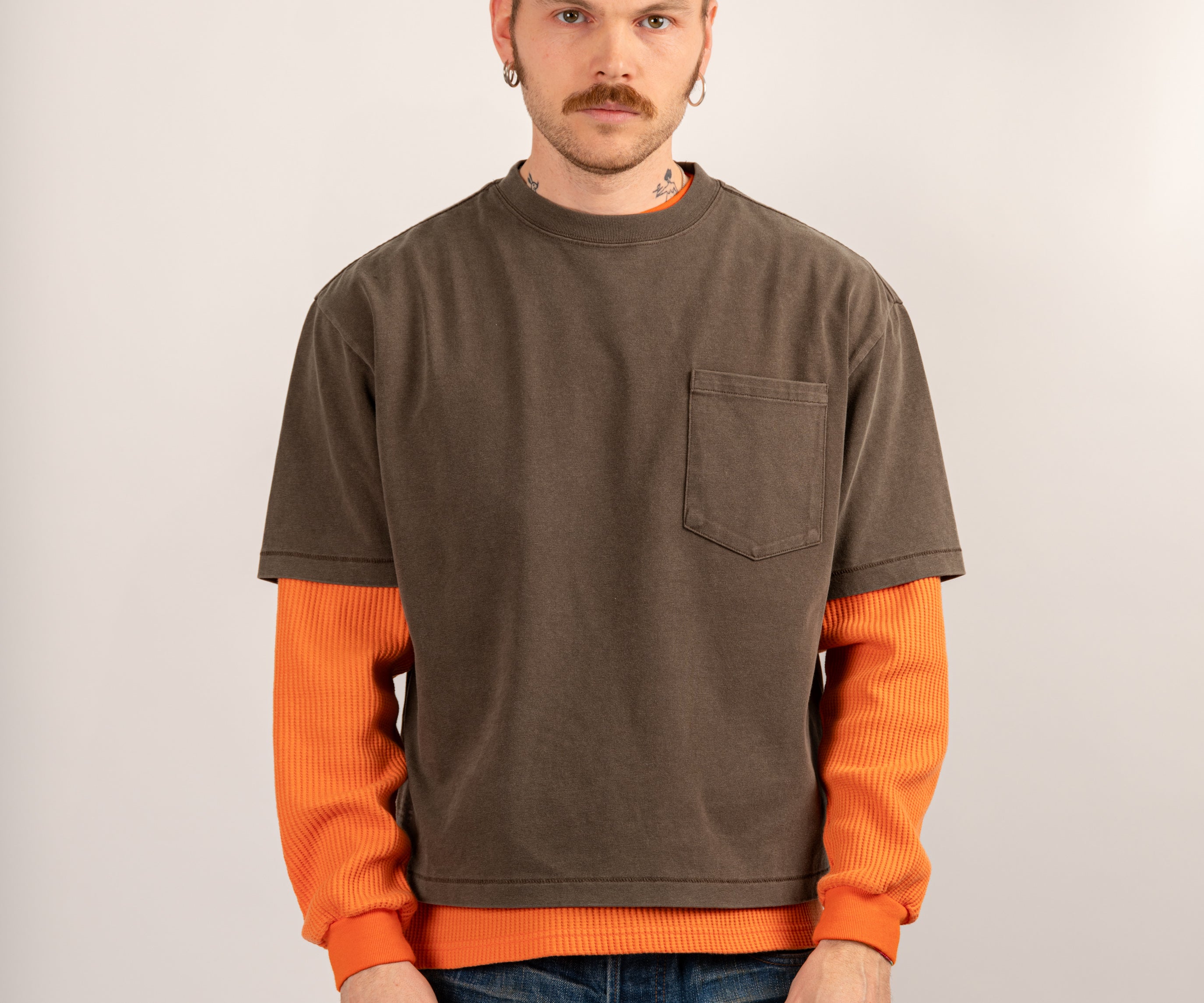 THE BEST THERMAL T-Shirts X-SMALL / BRIGHT ORANGE - BRUT Clothing