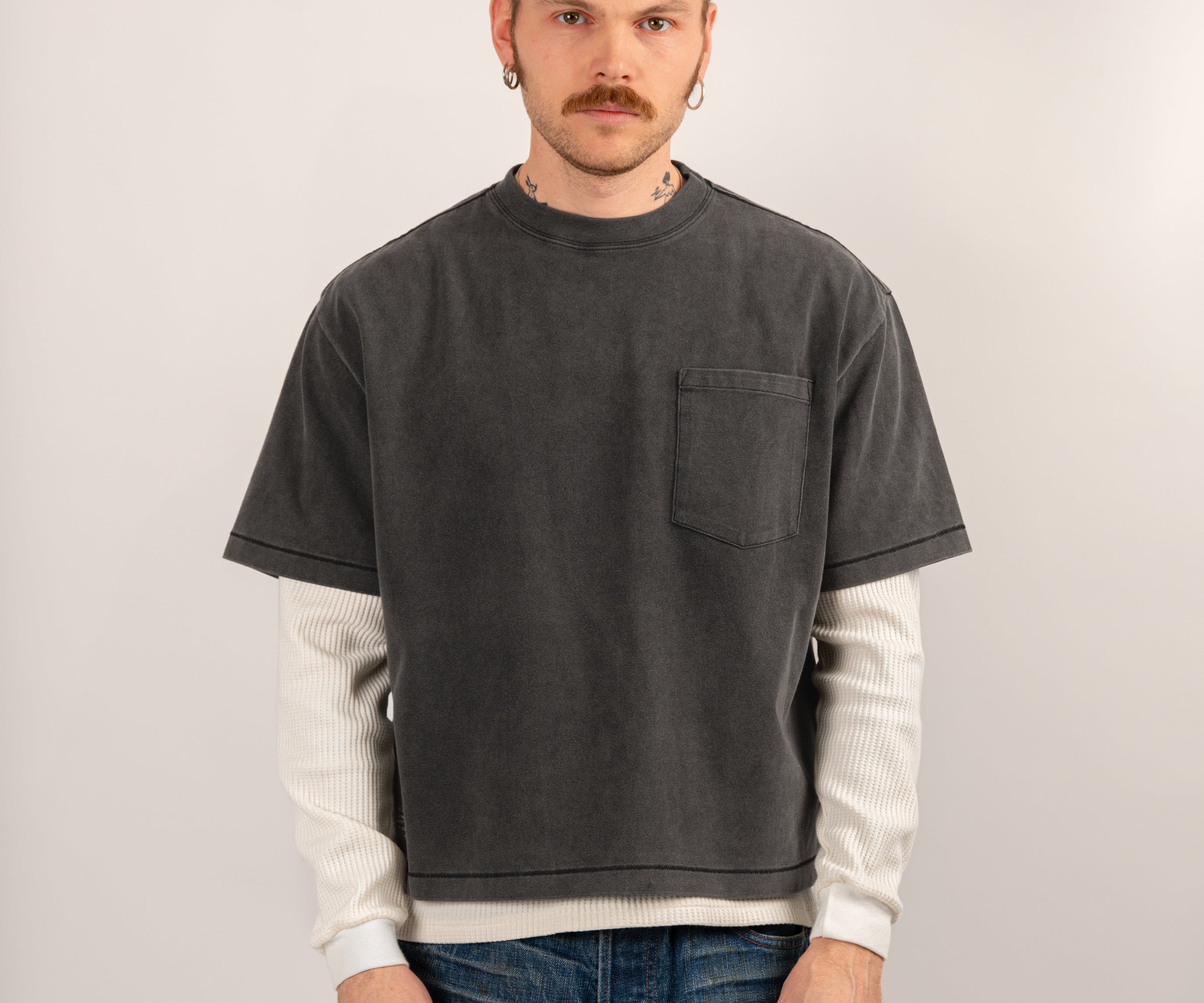 THE BEST POCKET T-SHIRT T-Shirts X-SMALL / STRONG FADED BLACK - BRUT Clothing