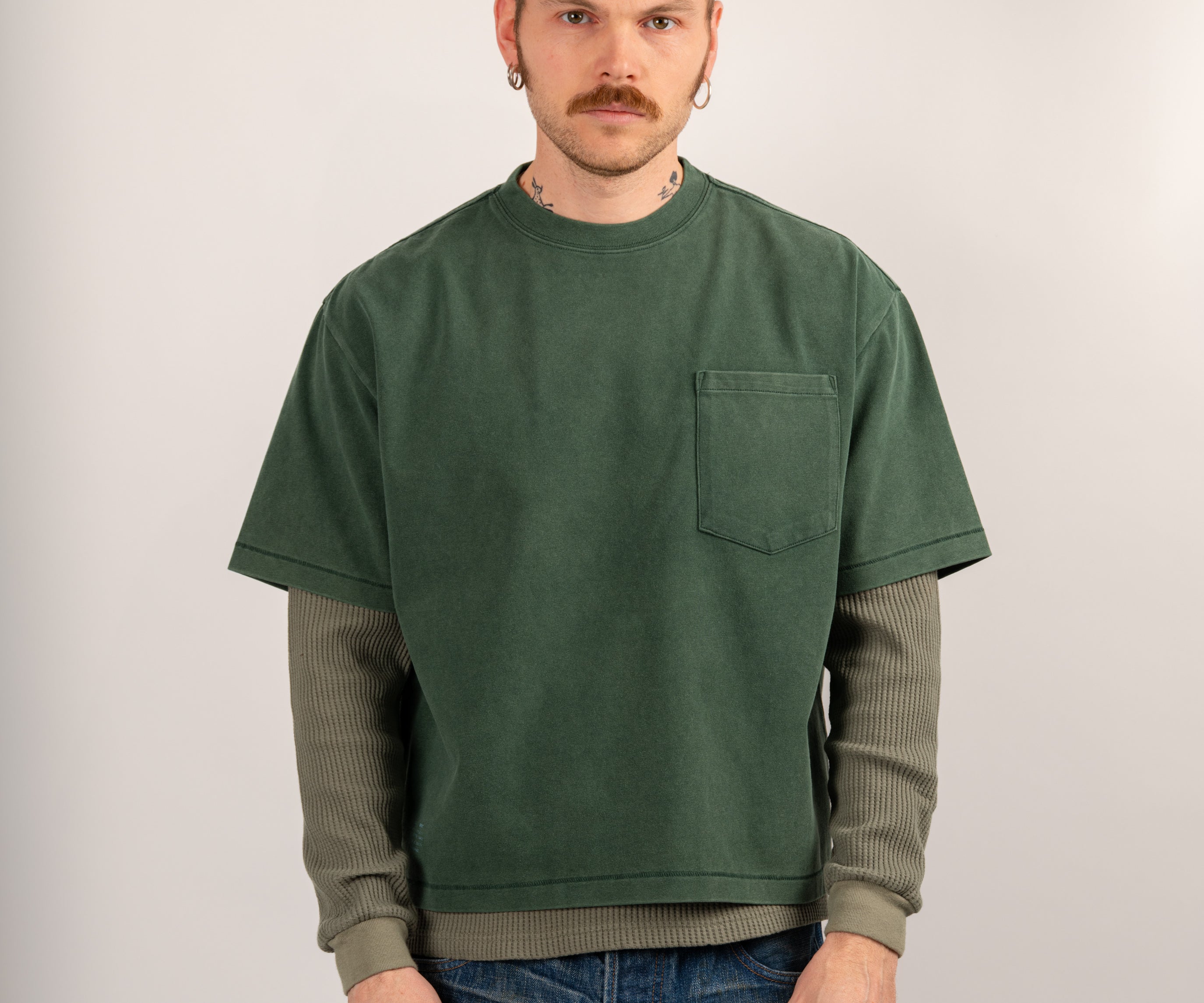 THE BEST POCKET T-SHIRT T-Shirts X-SMALL / FOREST GREEN - BRUT Clothing