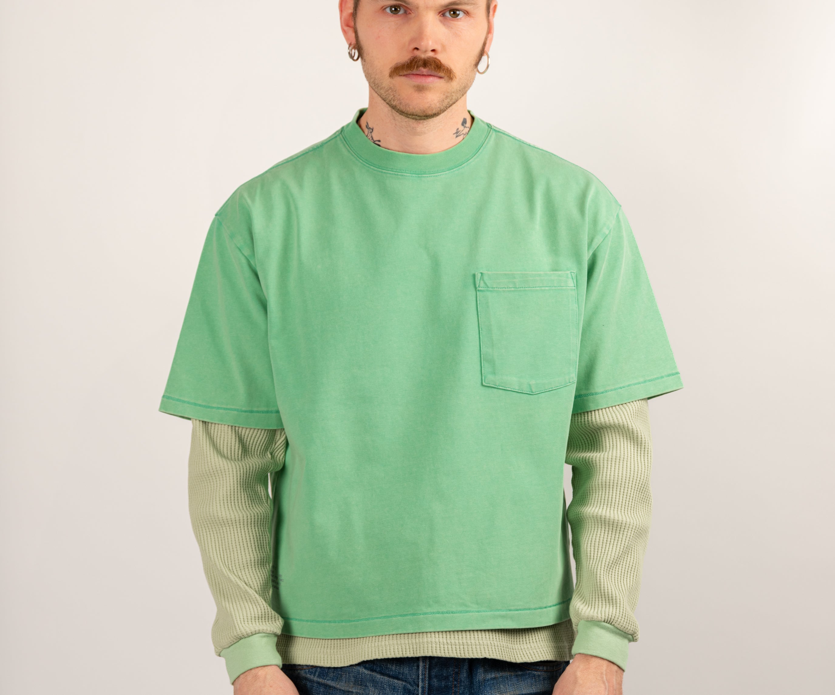 THE BEST THERMAL T-Shirts X-SMALL / LIGHT GREEN - BRUT Clothing