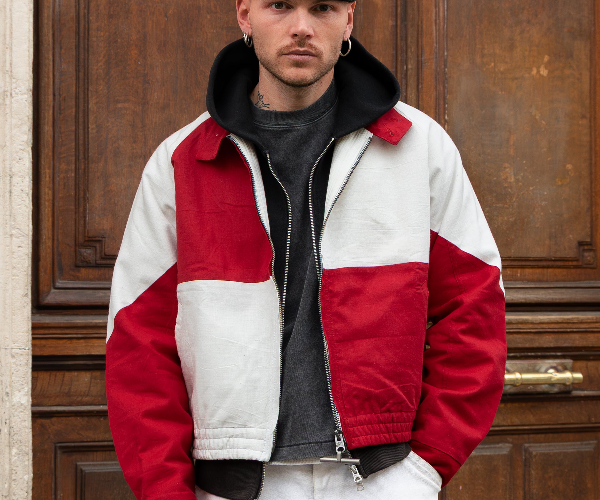 REWORK® FLAG JACKET - RED / WHITE | BRUT PARIS 03 | Worldwide shipping ...