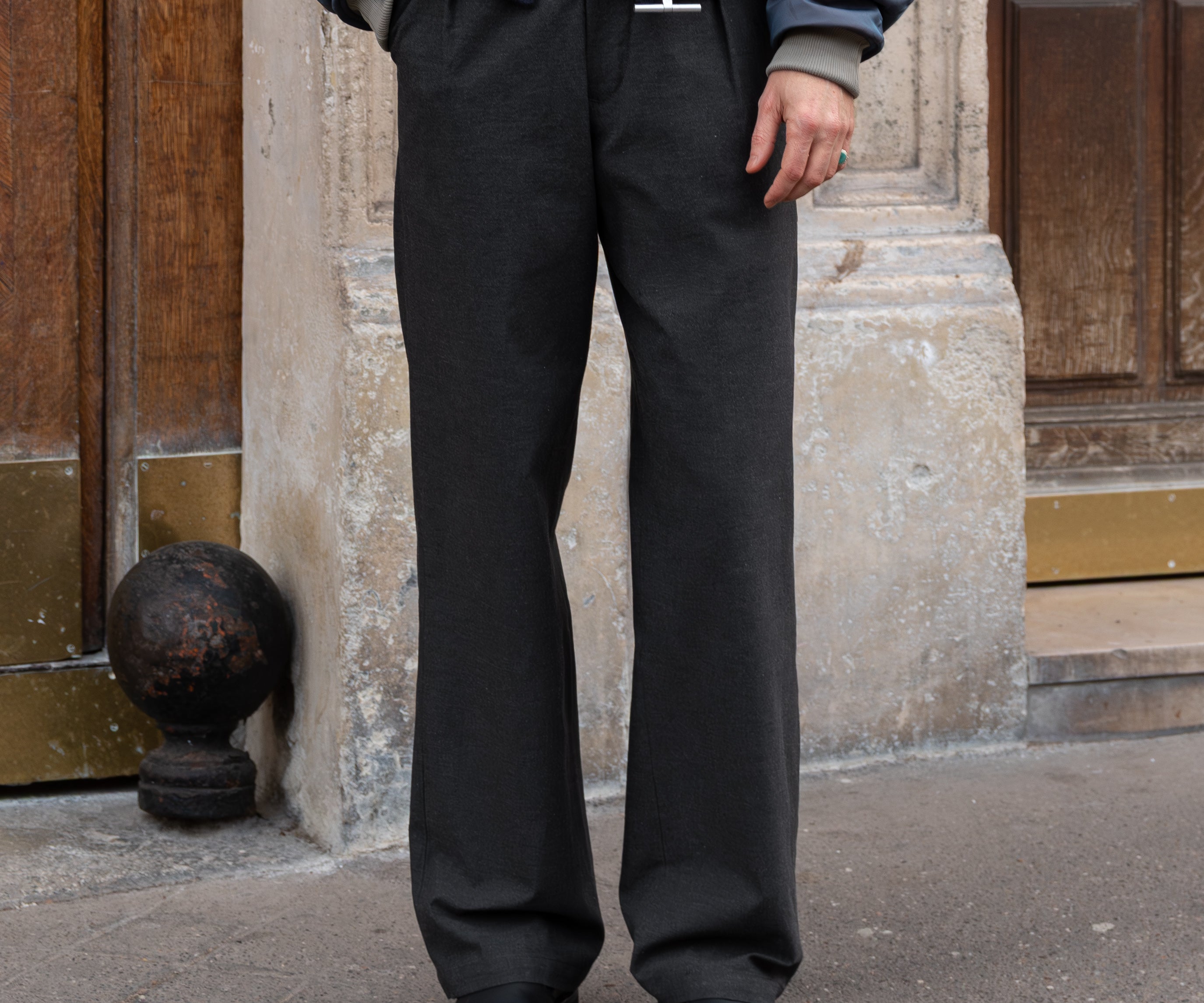 THE ONE PLEAT PANTS Pants US26 / FR36 / GREY - BRUT Clothing