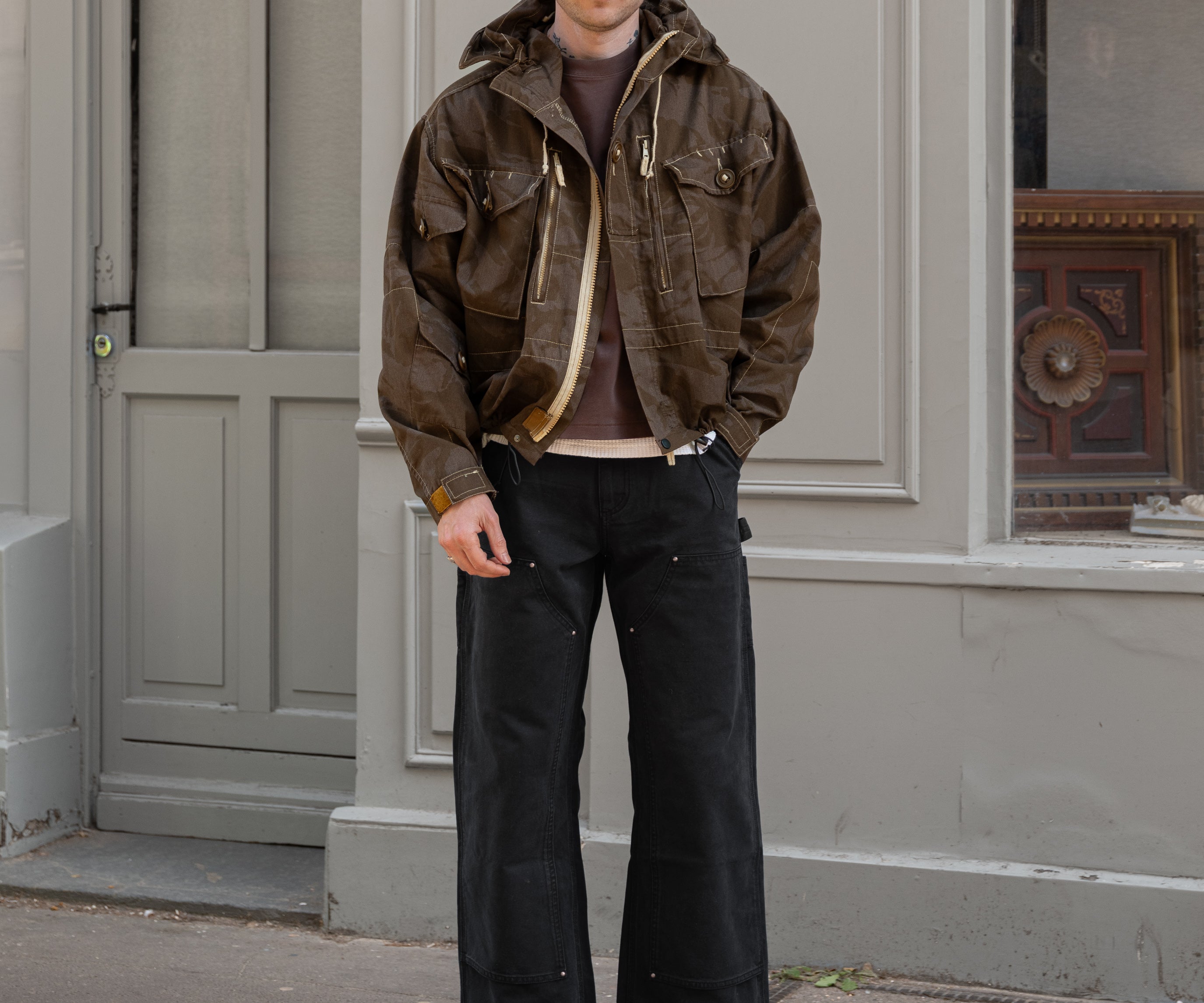 REWORK® WINDPROOF JACKET Coats & Jackets S / OVERDYED BROWN - BRUT Clothing