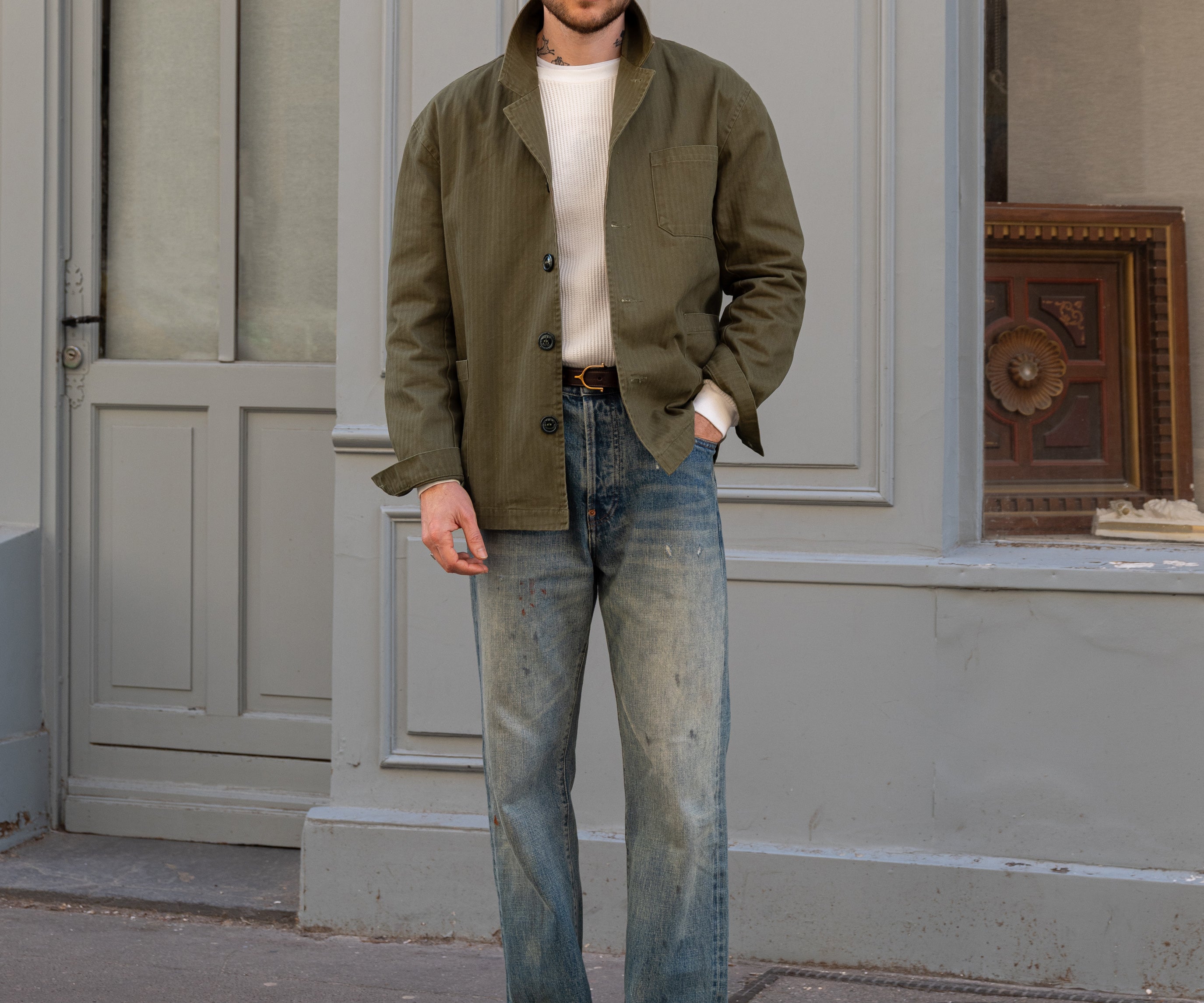 THE UTILITY JACKET Coats & Jackets SMALL / OLIVE GREEN - BRUT Clothing