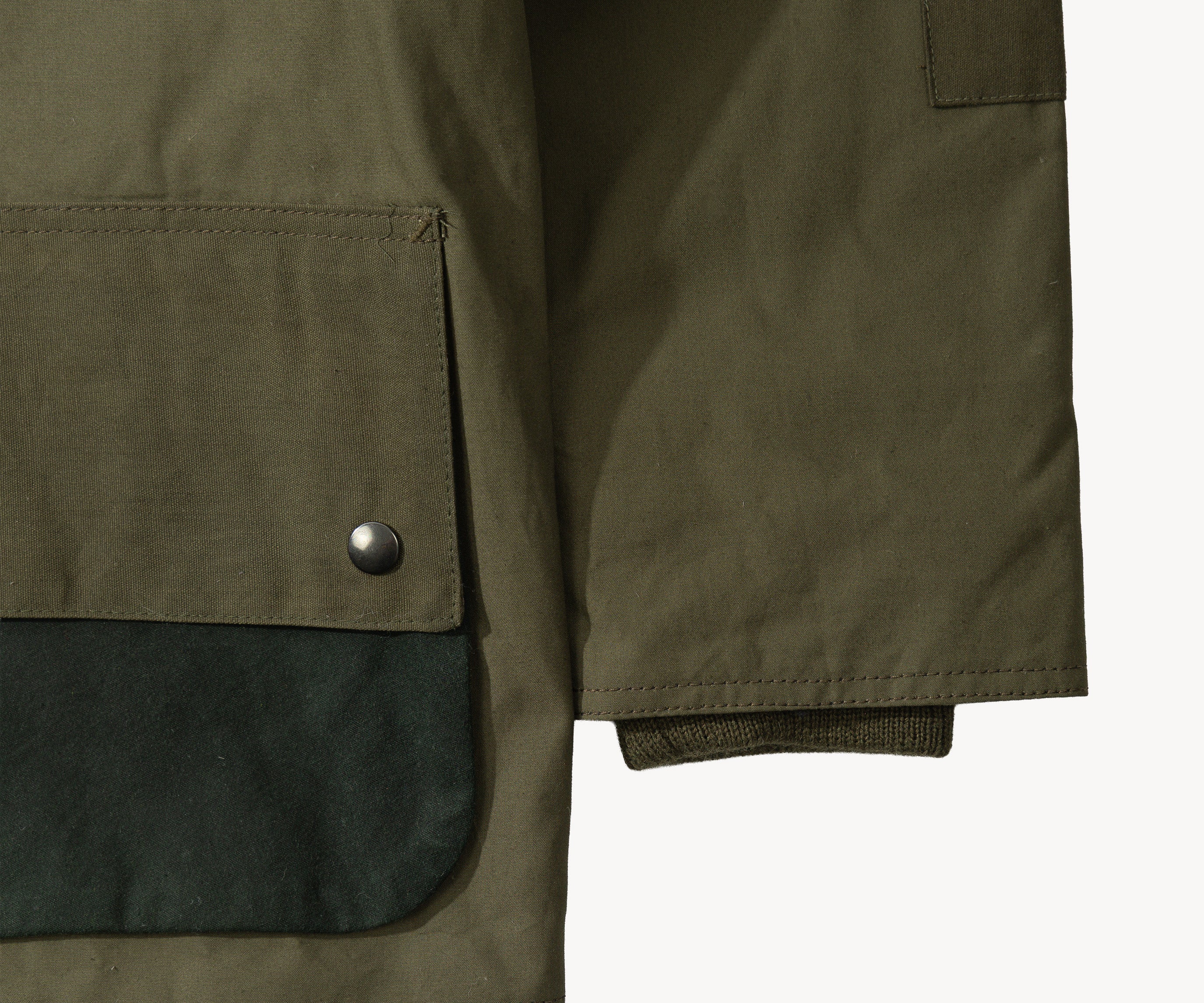 REWORK® POP-OVER WAX JACKET - N° 021 Coats & Jackets LARGE / GREEN - BRUT Clothing