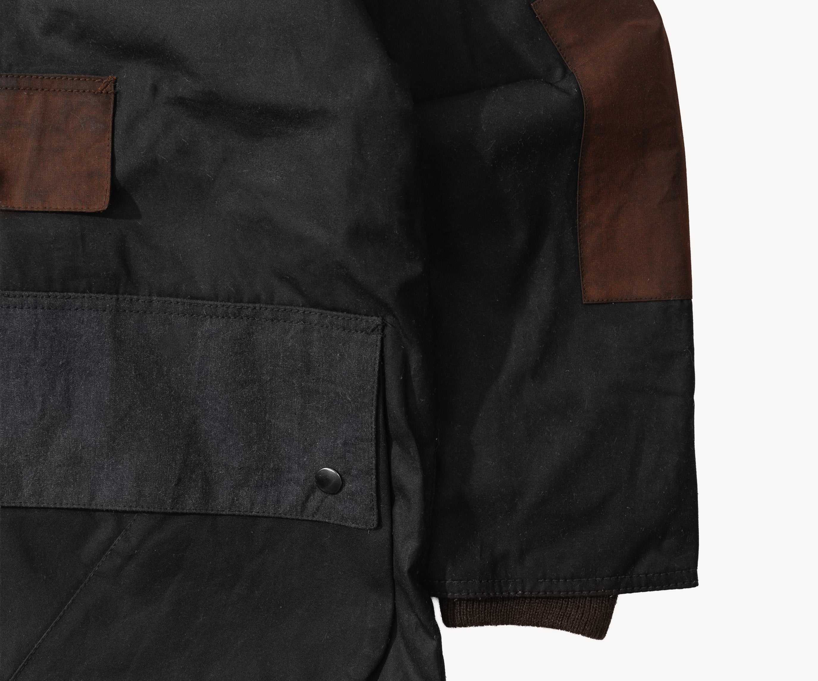 REWORK® POP-OVER WAX JACKET - N° 013 Coats & Jackets MEDIUM / BROWN - BRUT Clothing