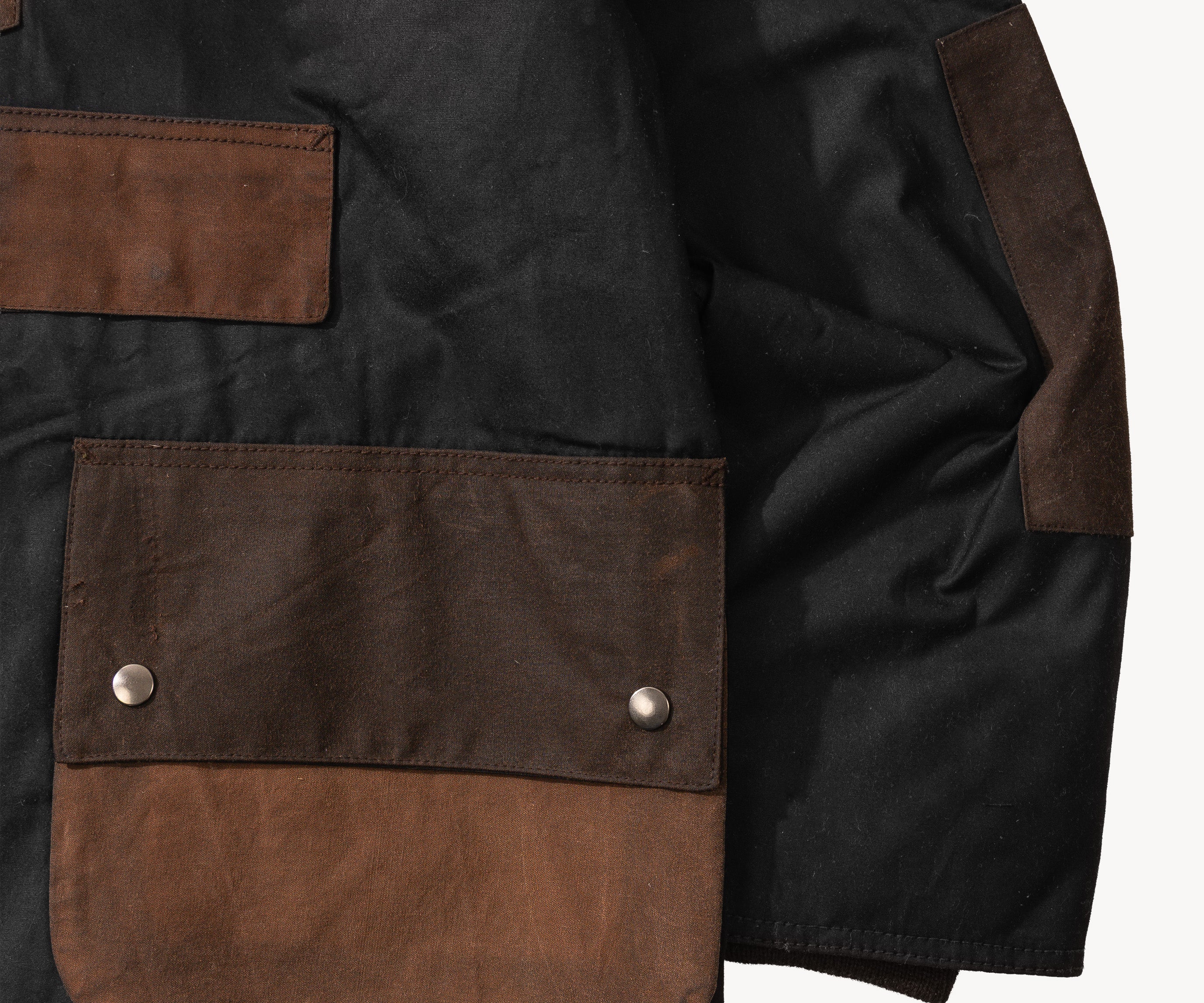 REWORK® POP-OVER WAX JACKET - N° 011 Coats & Jackets MEDIUM / BROWN - BRUT Clothing