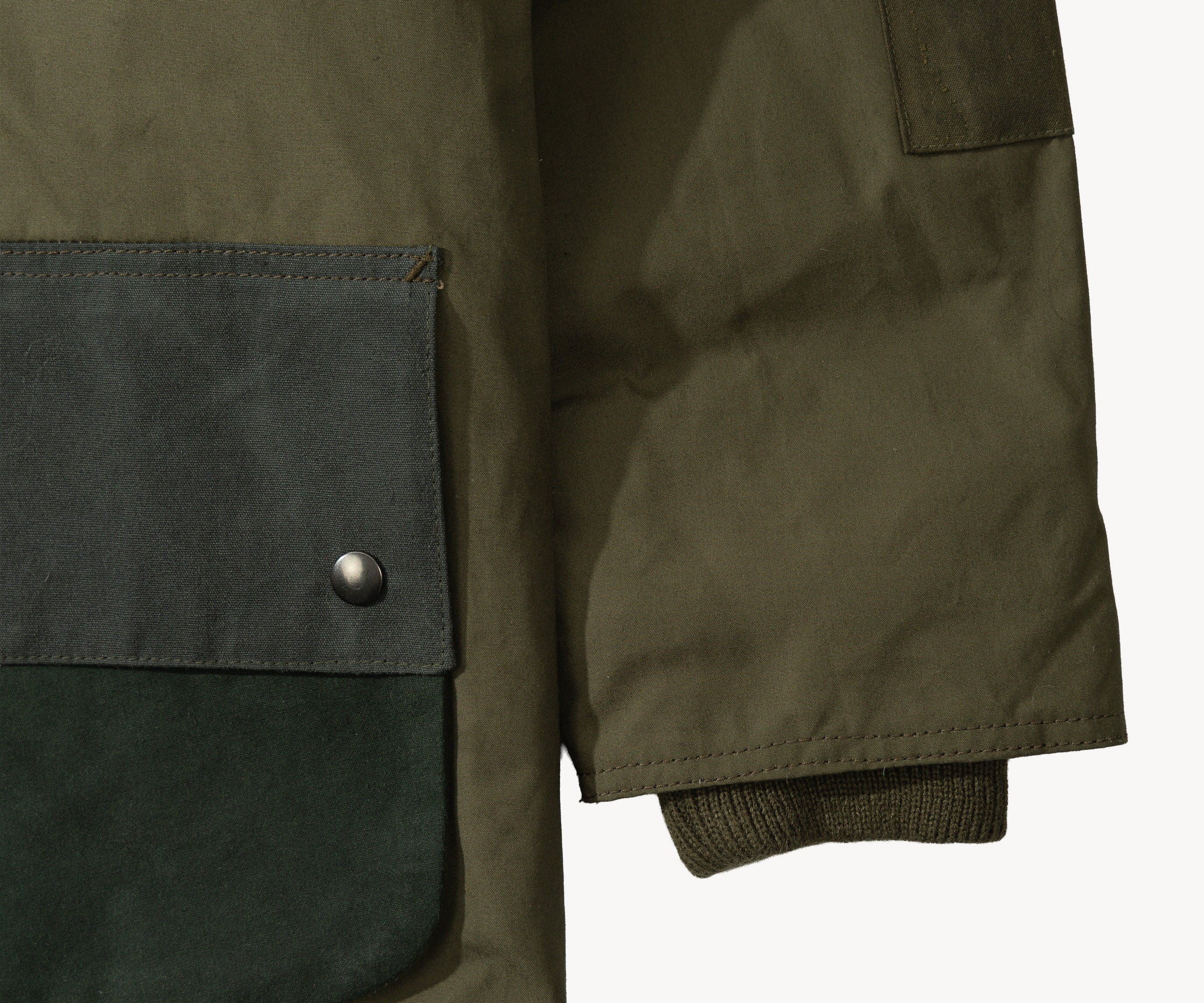 REWORK® POP-OVER WAX JACKET - N° 022 Coats & Jackets LARGE / GREEN - BRUT Clothing