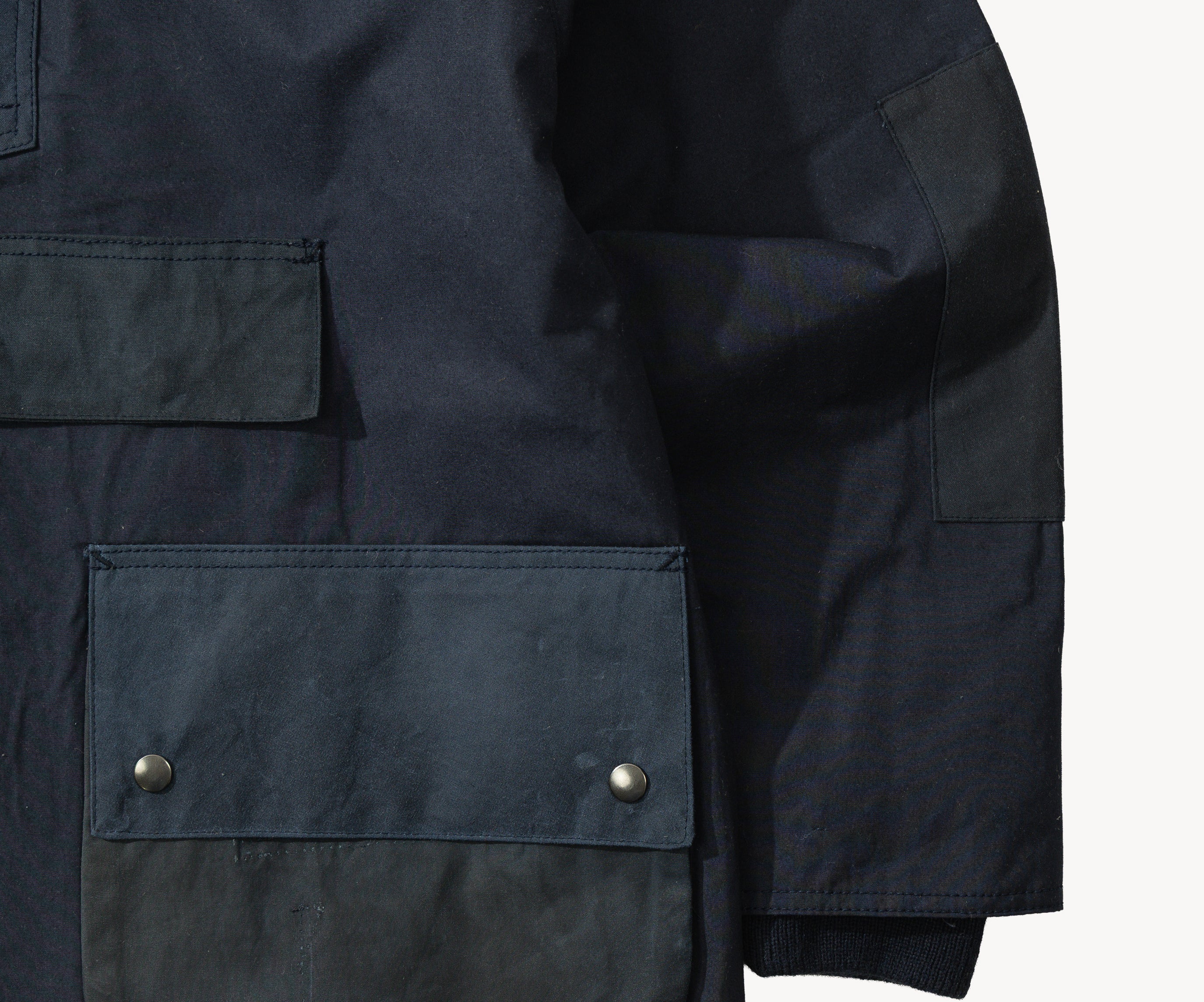 REWORK® POP-OVER WAX JACKET - N° 014 Coats & Jackets MEDIUM / BLUE - BRUT Clothing