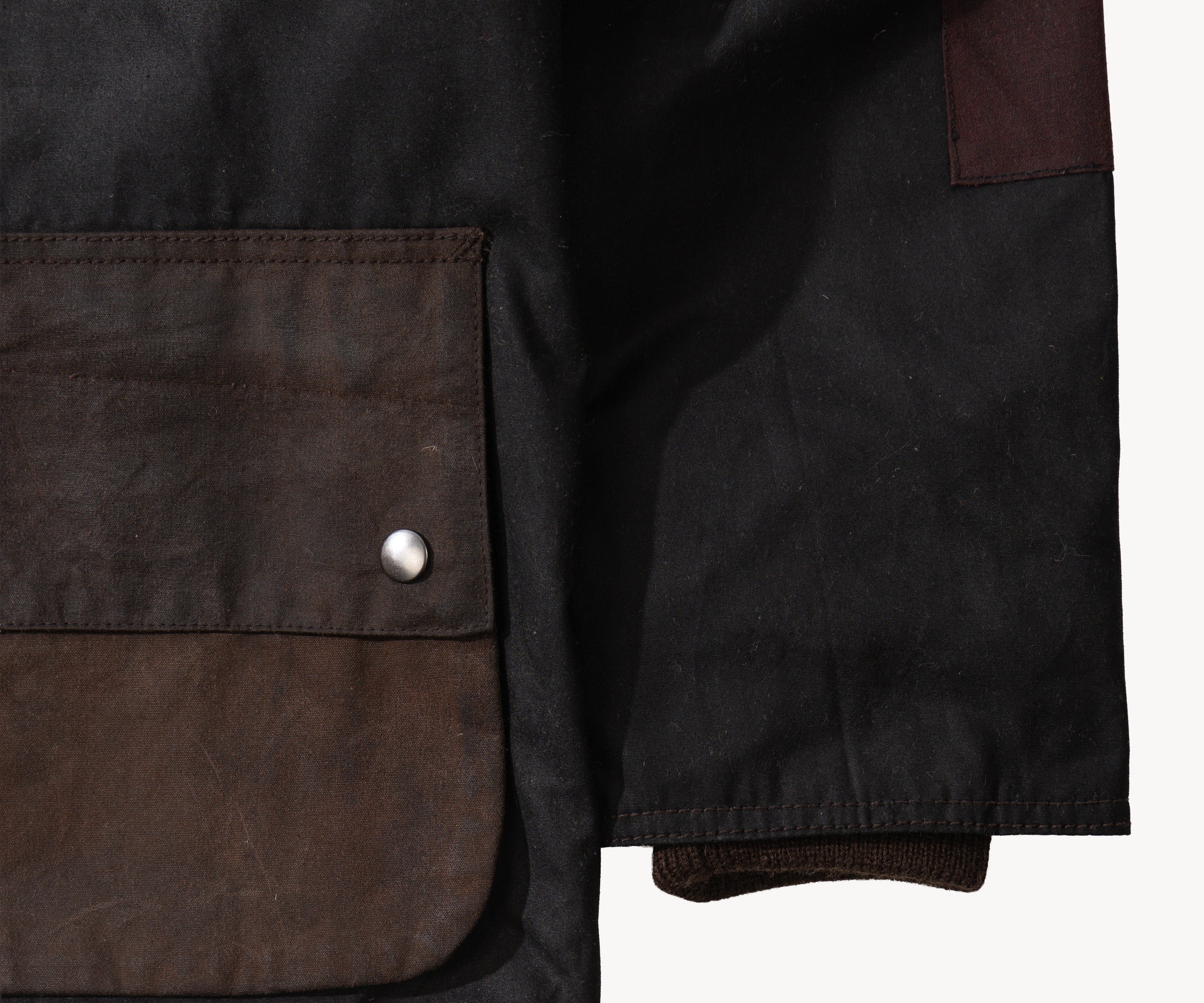 REWORK® POP-OVER WAX JACKET - N° 032 Coats & Jackets X-LARGE / BROWN - BRUT Clothing