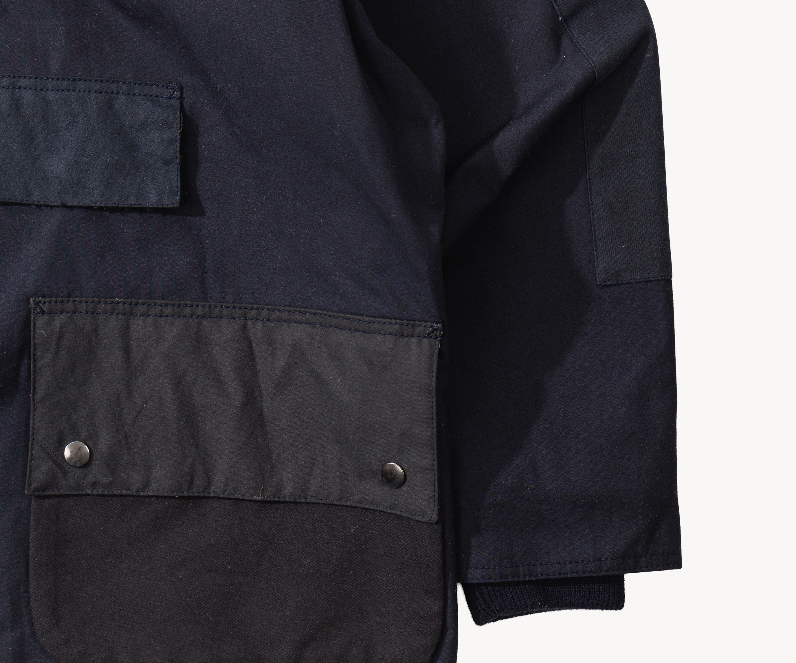 REWORK® POP-OVER WAX JACKET - N° 027 Coats & Jackets LARGE / BLUE - BRUT Clothing