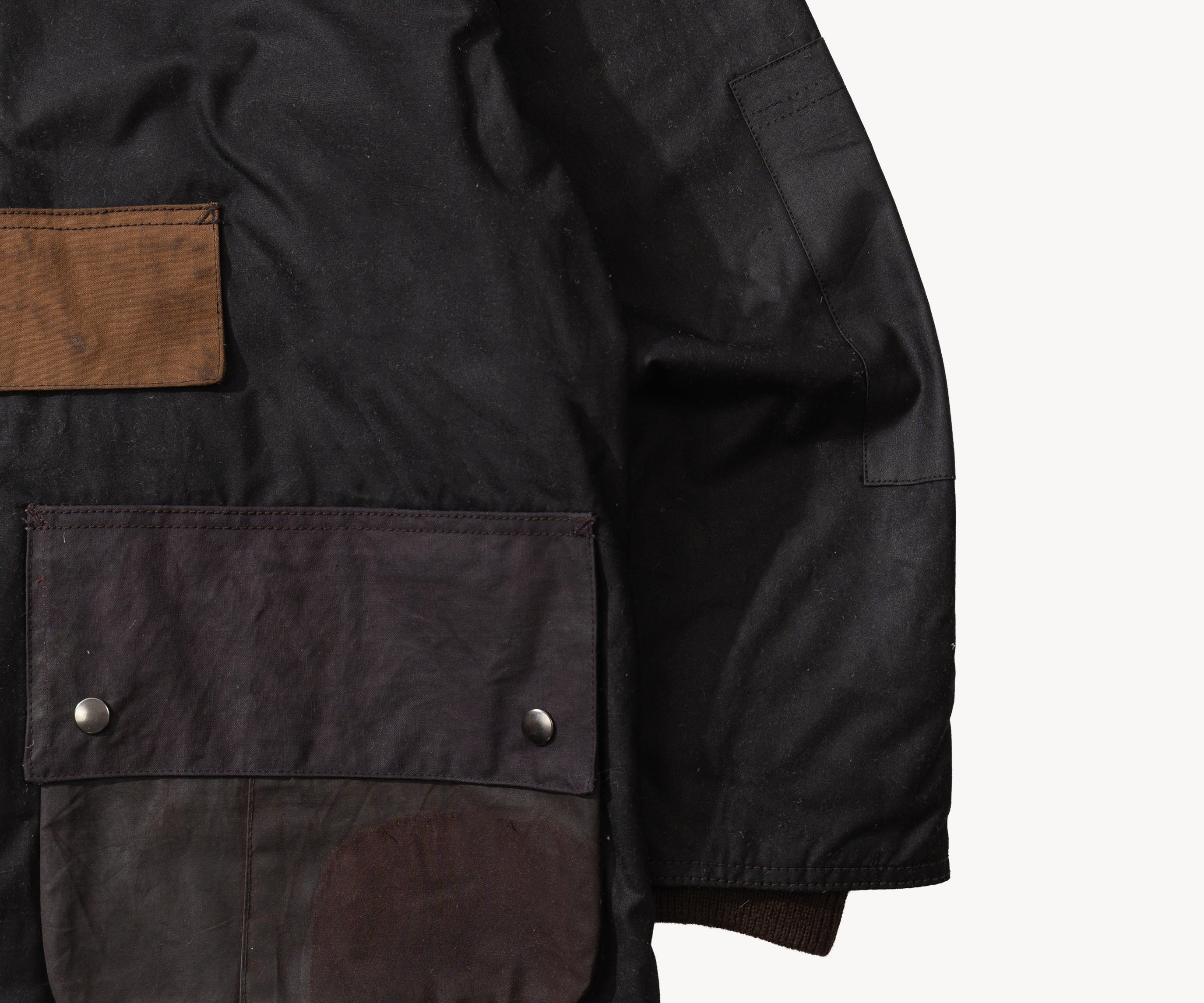 REWORK® POP-OVER WAX JACKET - N° 023 Coats & Jackets LARGE / BROWN - BRUT Clothing
