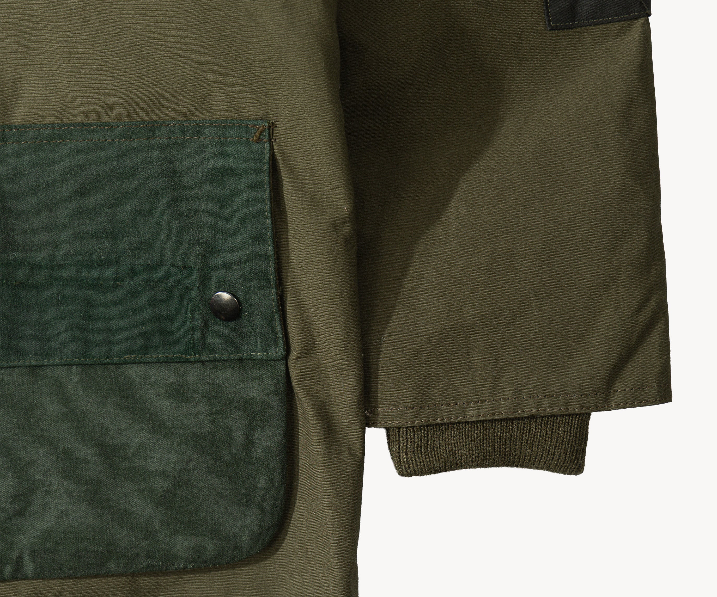 REWORK® POP-OVER WAX JACKET - N° 029 Coats & Jackets X-LARGE / GREEN - BRUT Clothing