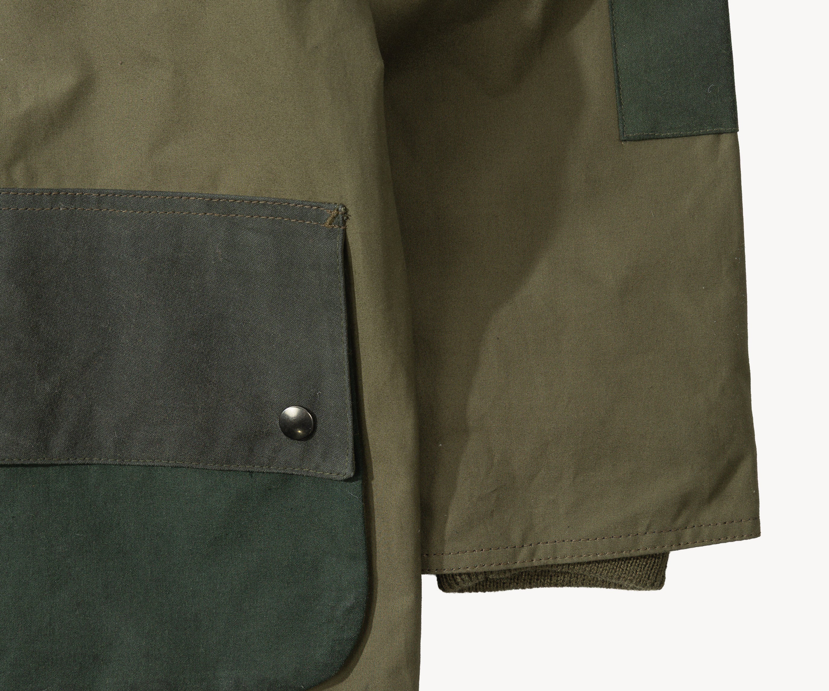 REWORK® POP-OVER WAX JACKET - N° 018 Coats & Jackets LARGE / GREEN - BRUT Clothing