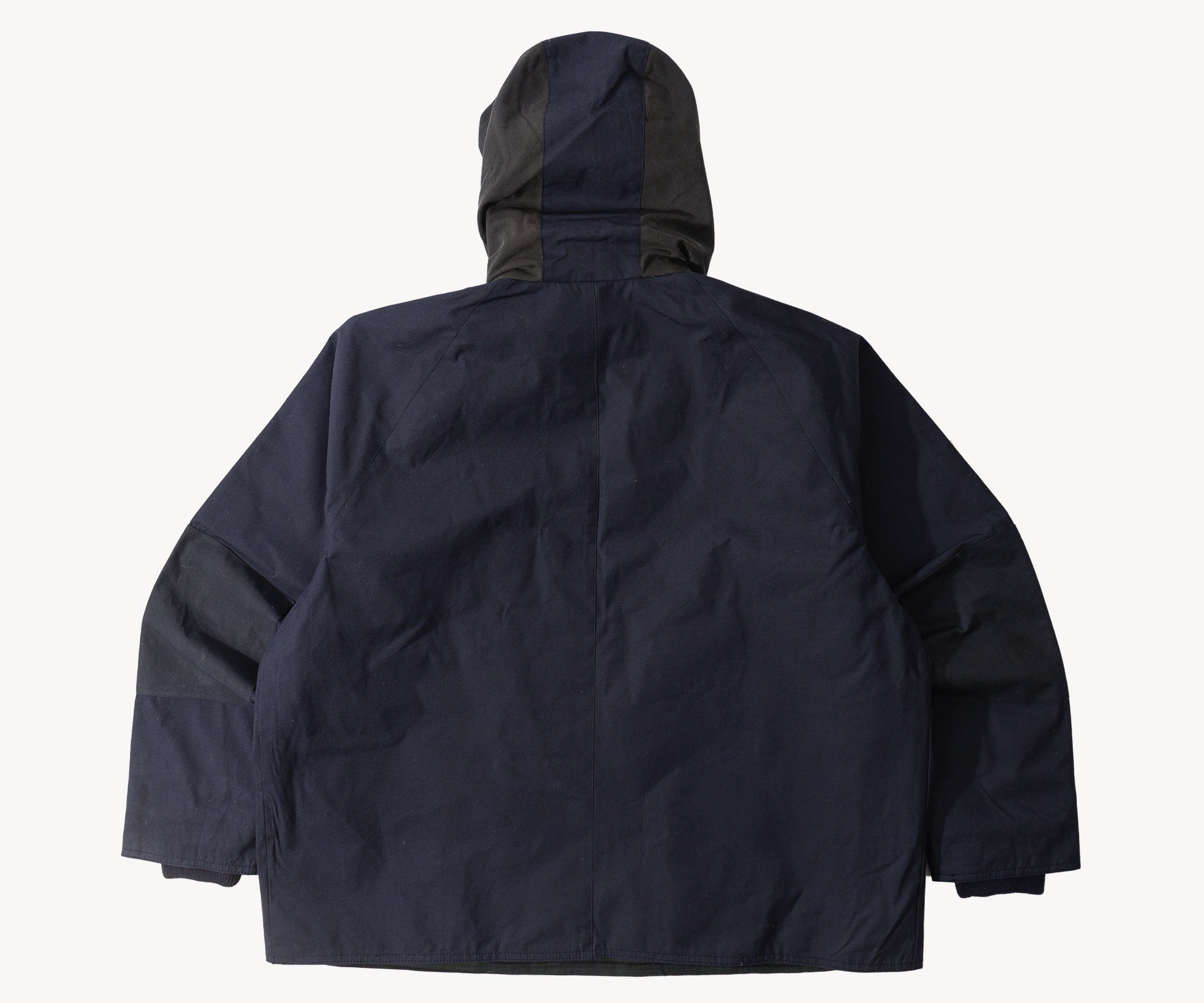 REWORK® POP-OVER WAX JACKET - N° 035 Coats & Jackets X-LARGE / BLUE - BRUT Clothing