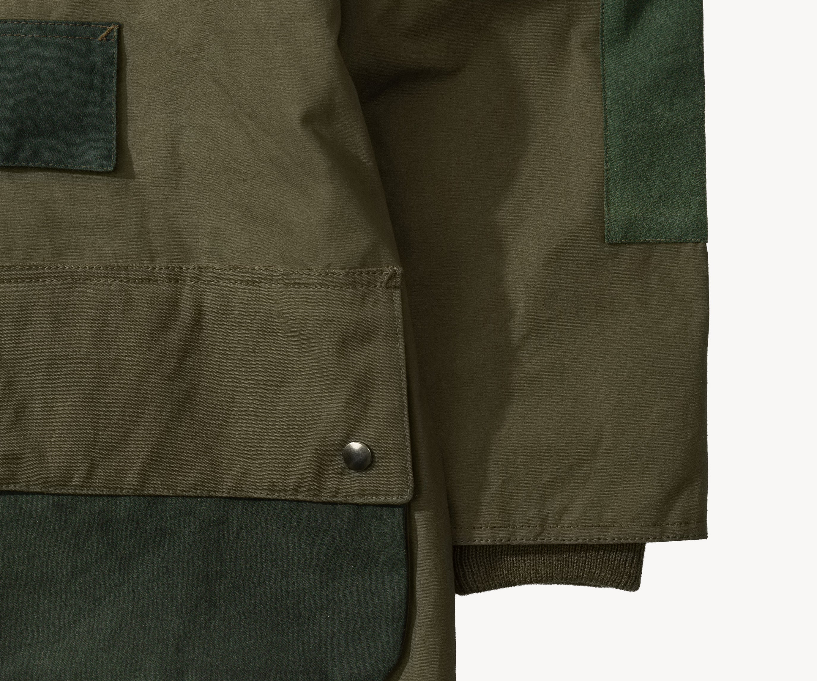 REWORK® POP-OVER WAX JACKET - N° 010 Coats & Jackets MEDIUM / GREEN - BRUT Clothing
