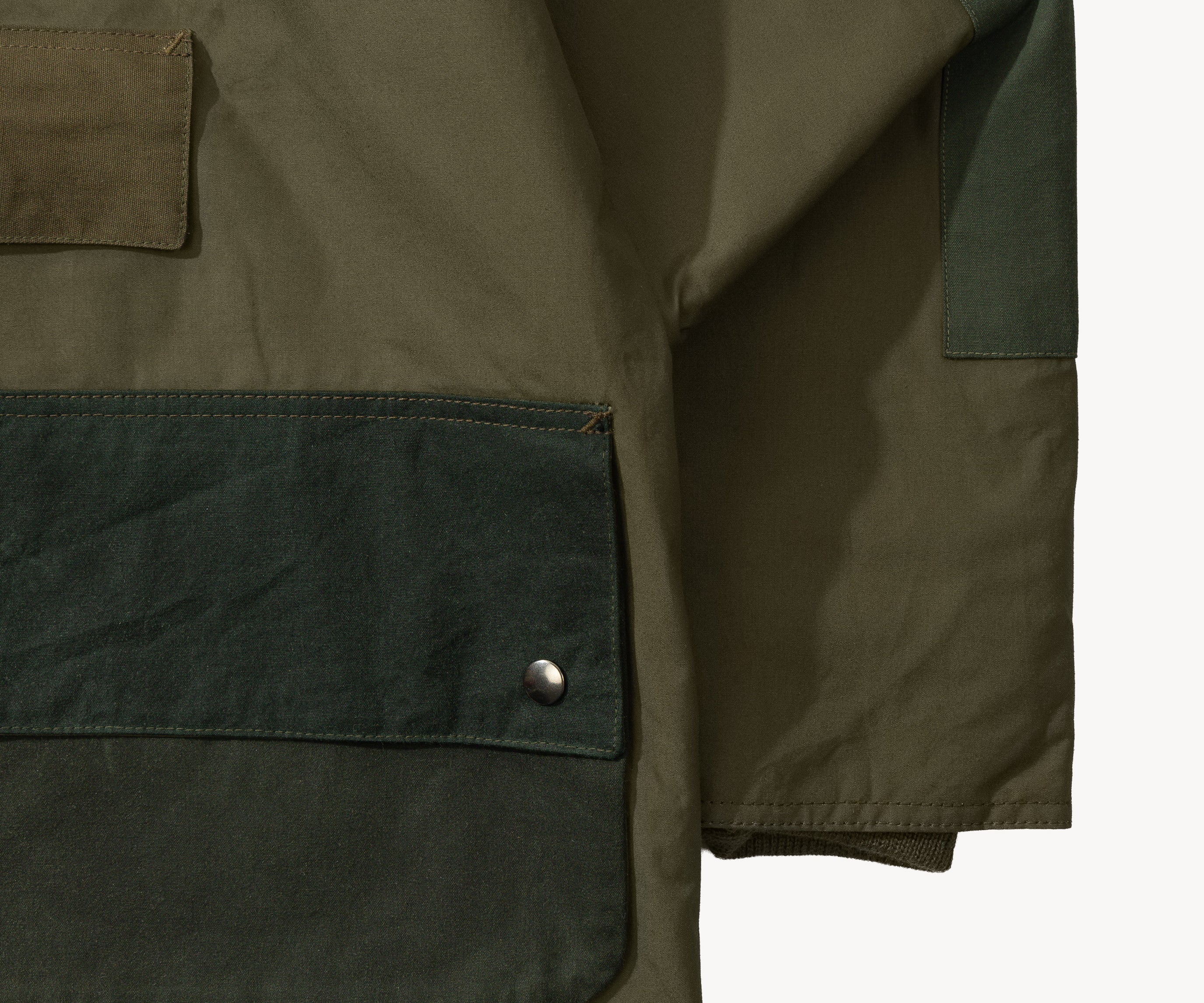 REWORK® POP-OVER WAX JACKET - N° 006 Coats & Jackets MEDIUM / GREEN - BRUT Clothing
