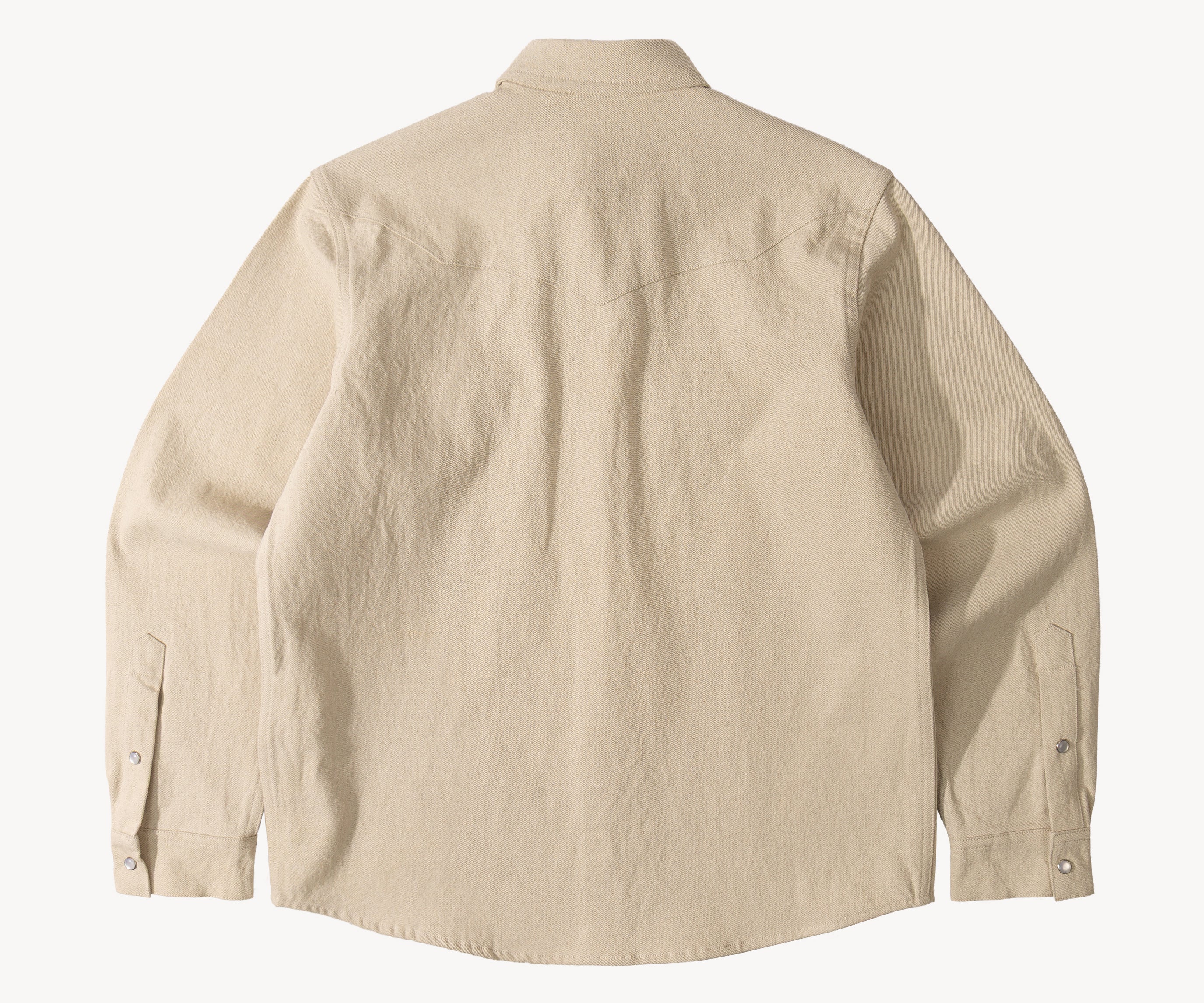 THE WESTERN DENIM SHIRT Shirts X-SMALL / ECRU - BRUT Clothing