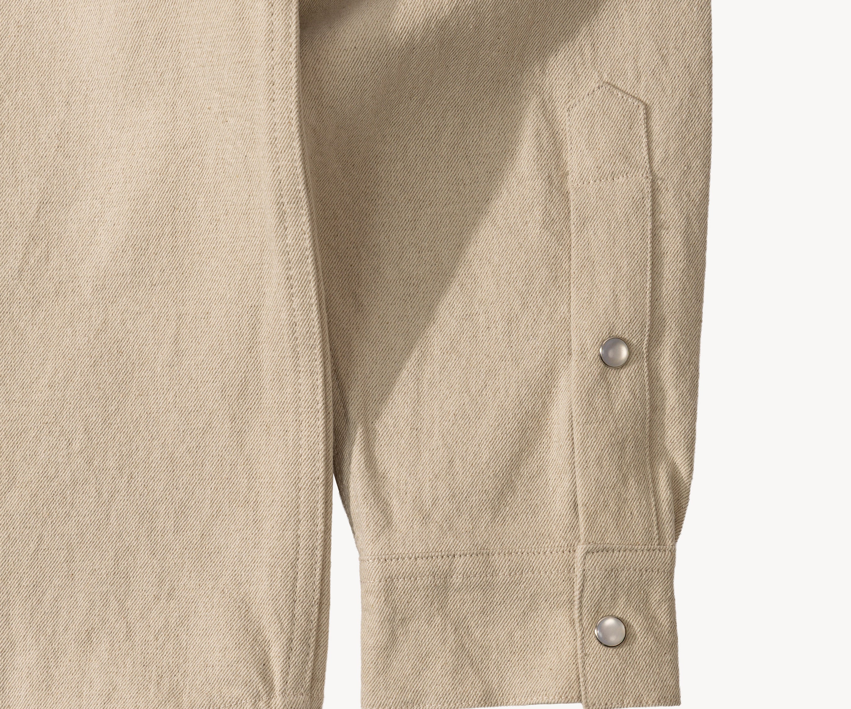 THE WESTERN DENIM SHIRT Shirts X-SMALL / ECRU - BRUT Clothing