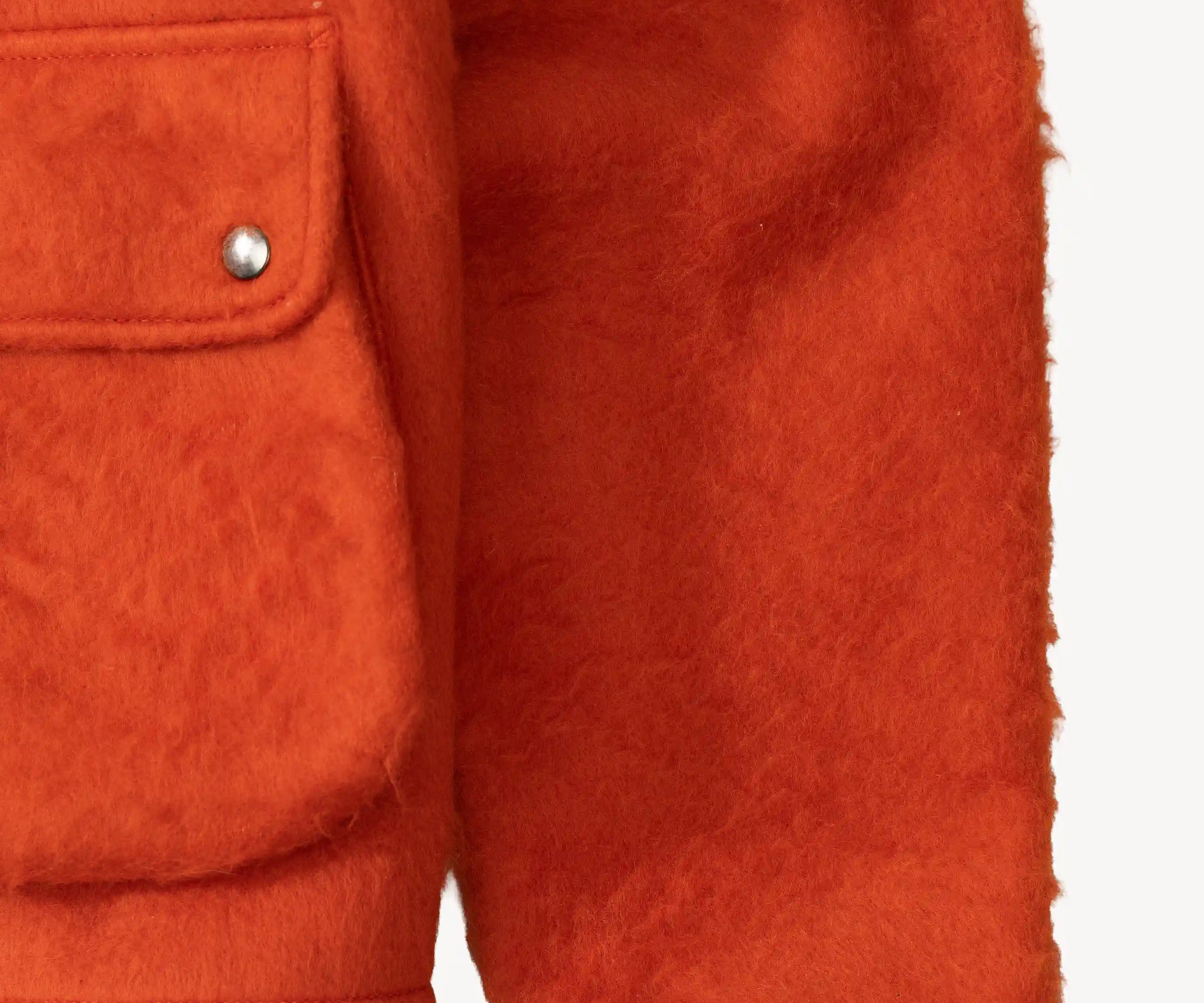 REWORK® WOOL PLAID JACKET - N° 009 Coats & Jackets LARGE / ORANGE - BRUT Clothing