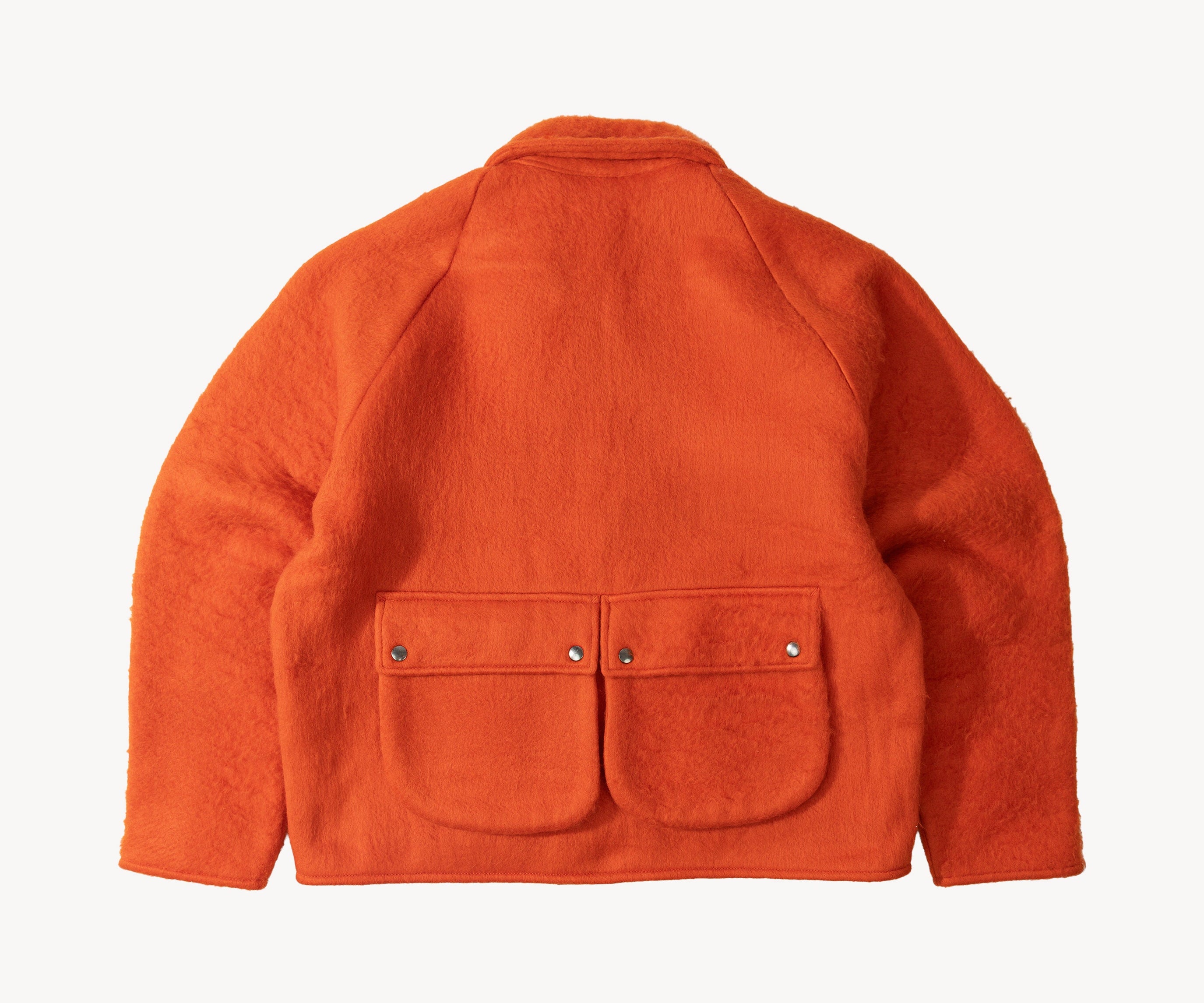 REWORK® WOOL PLAID JACKET - N° 009 Coats & Jackets LARGE / ORANGE - BRUT Clothing