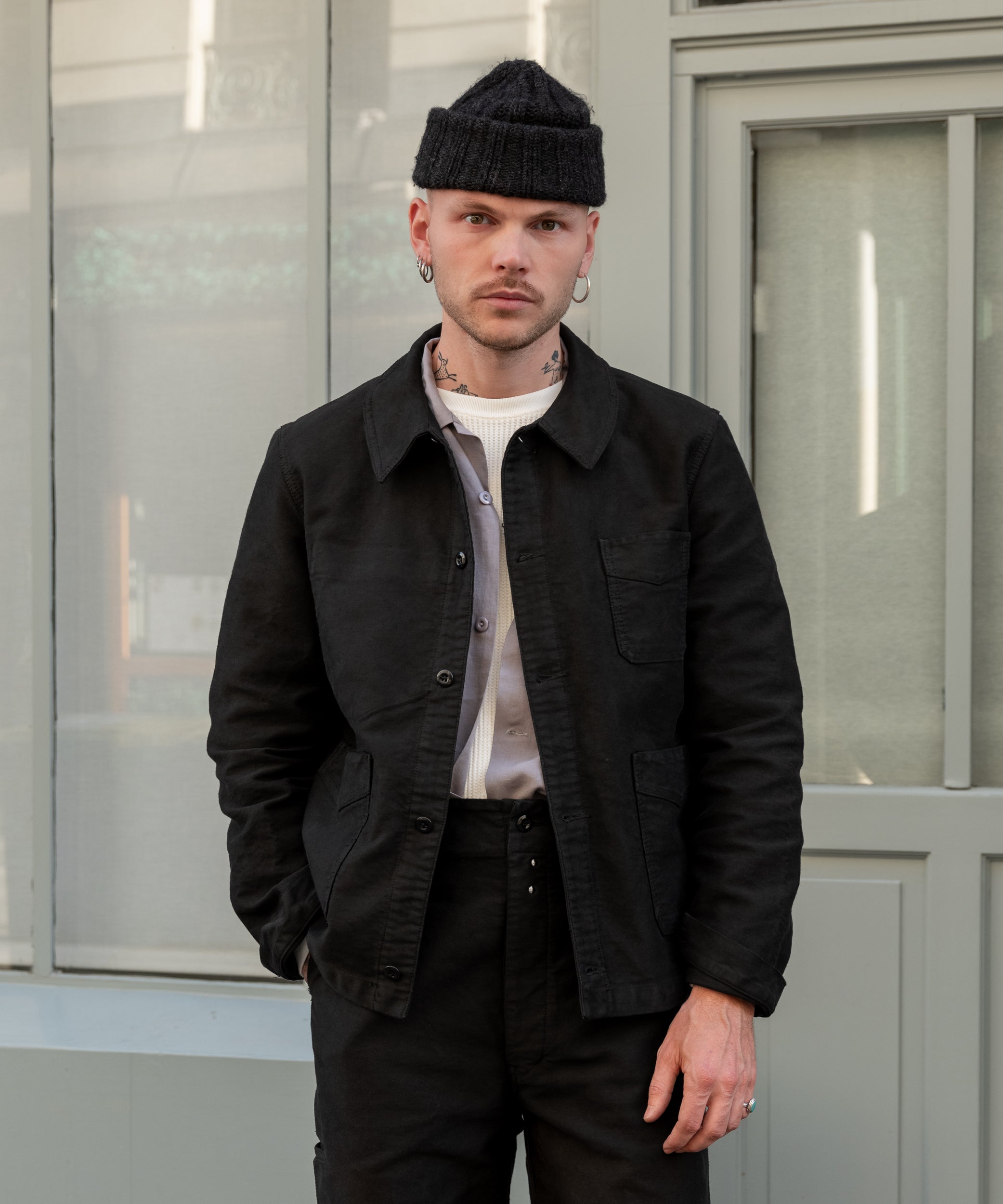 Rework Work Jacket Black Moleskin Military | BRUT – BRUT Clothing