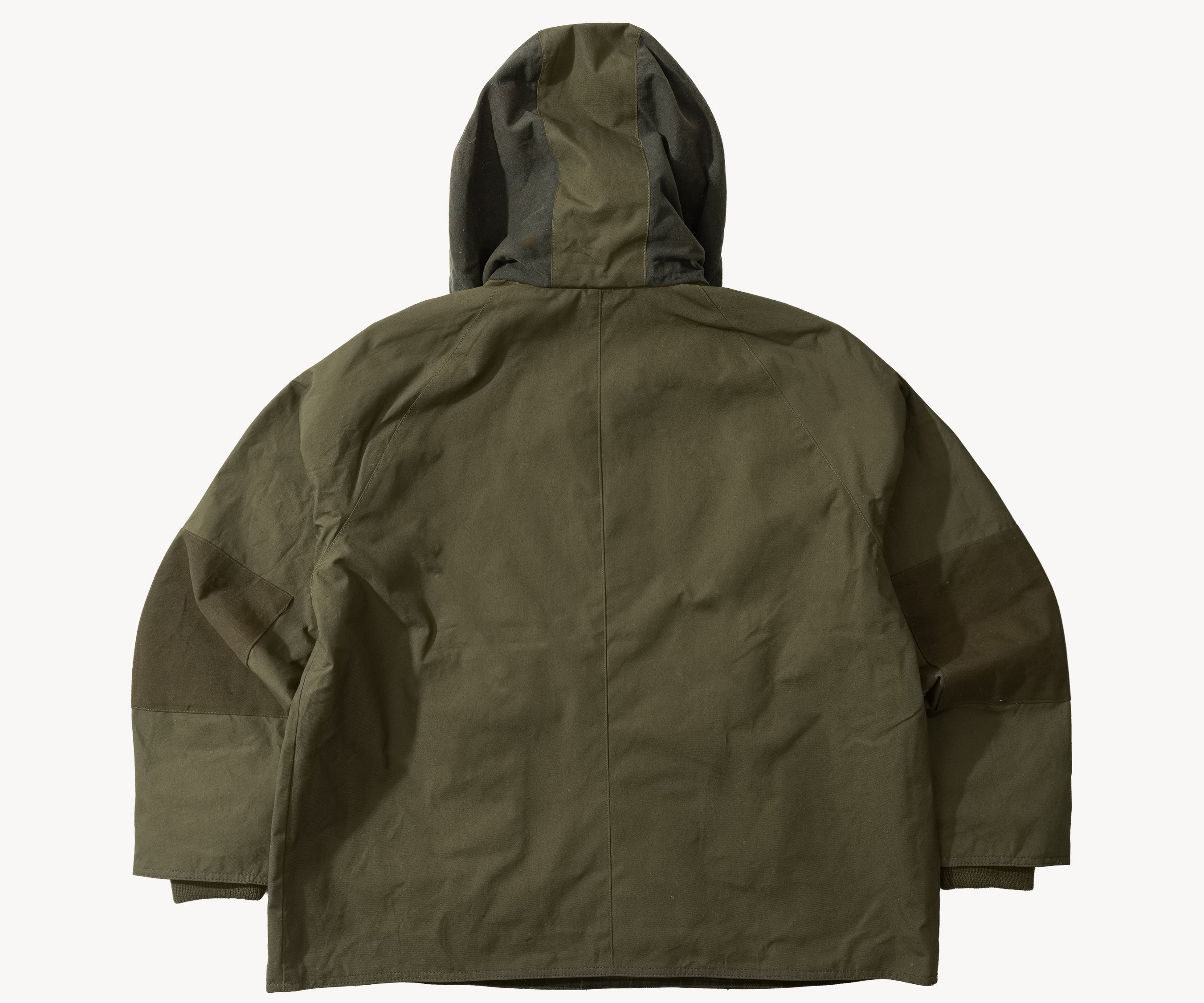 REWORK® POP-OVER WAX JACKET - N° 016 Manteaux et vestes LARGE / VERT - BRUT Clothing
