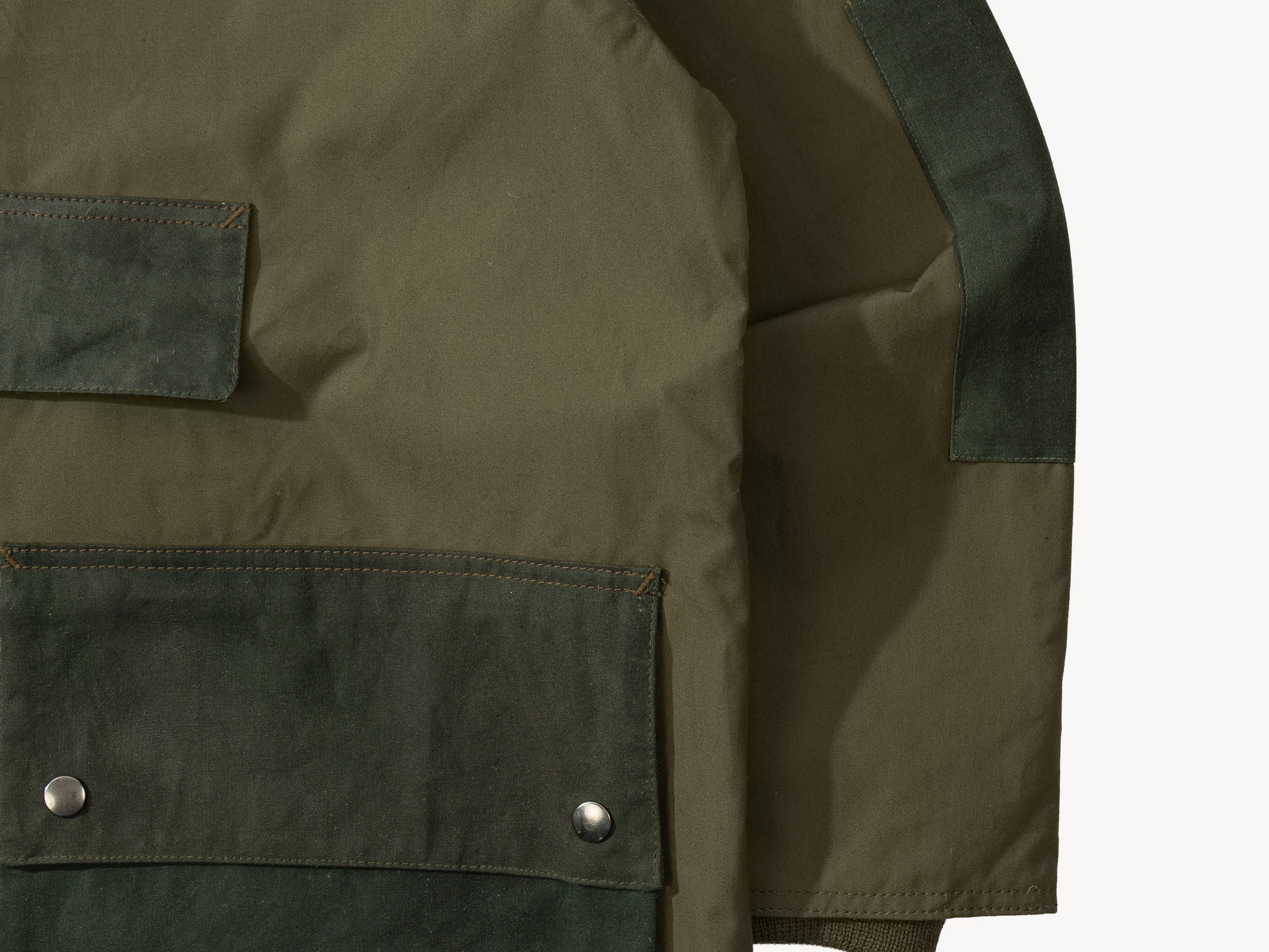 REWORK® POP-OVER WAX JACKET - N° 017 Coats & Jackets LARGE / GREEN - BRUT Clothing