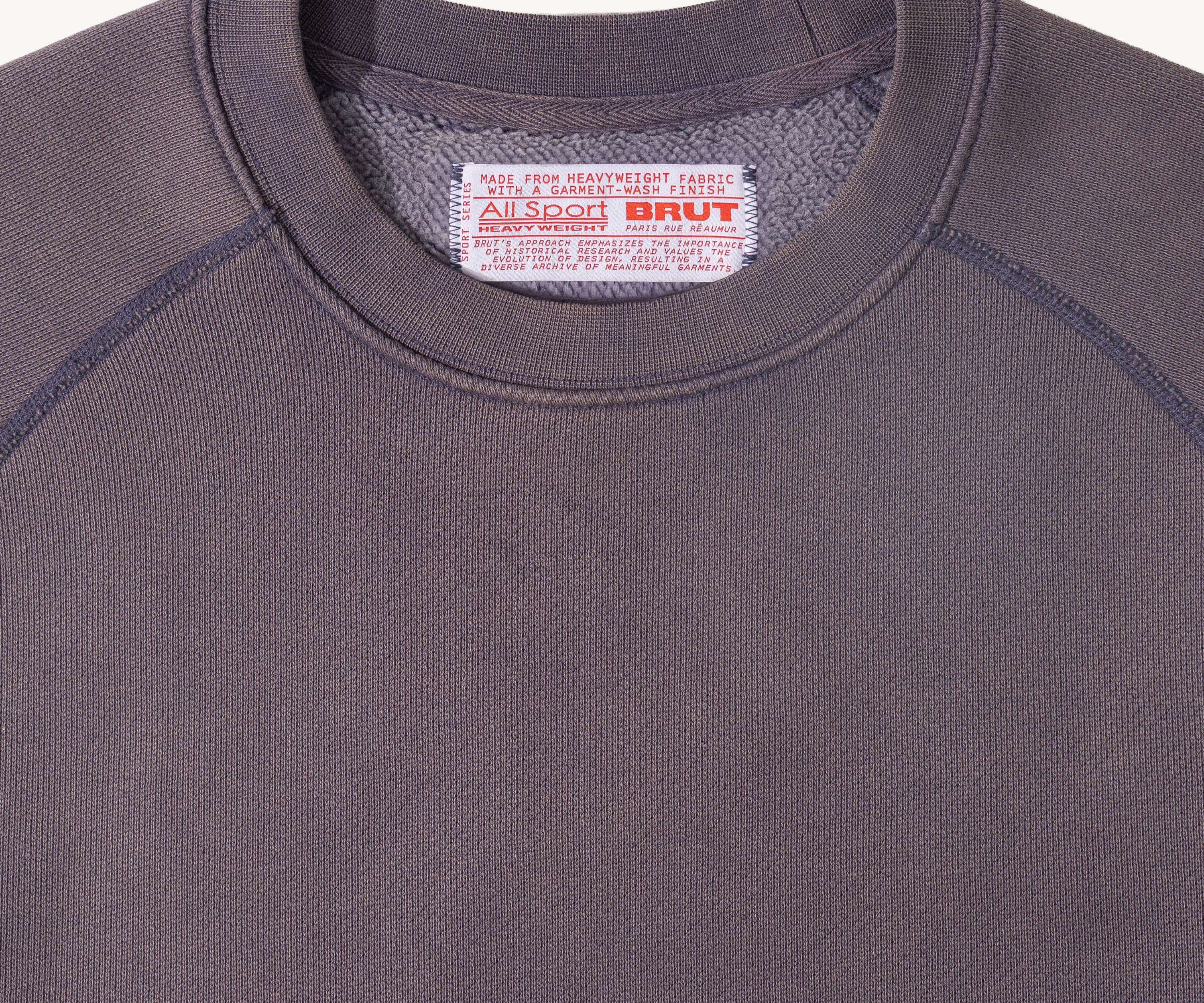 THE CROPPED CREWNECK Tricot X-SMALL / SEAL - BRUT Clothing
