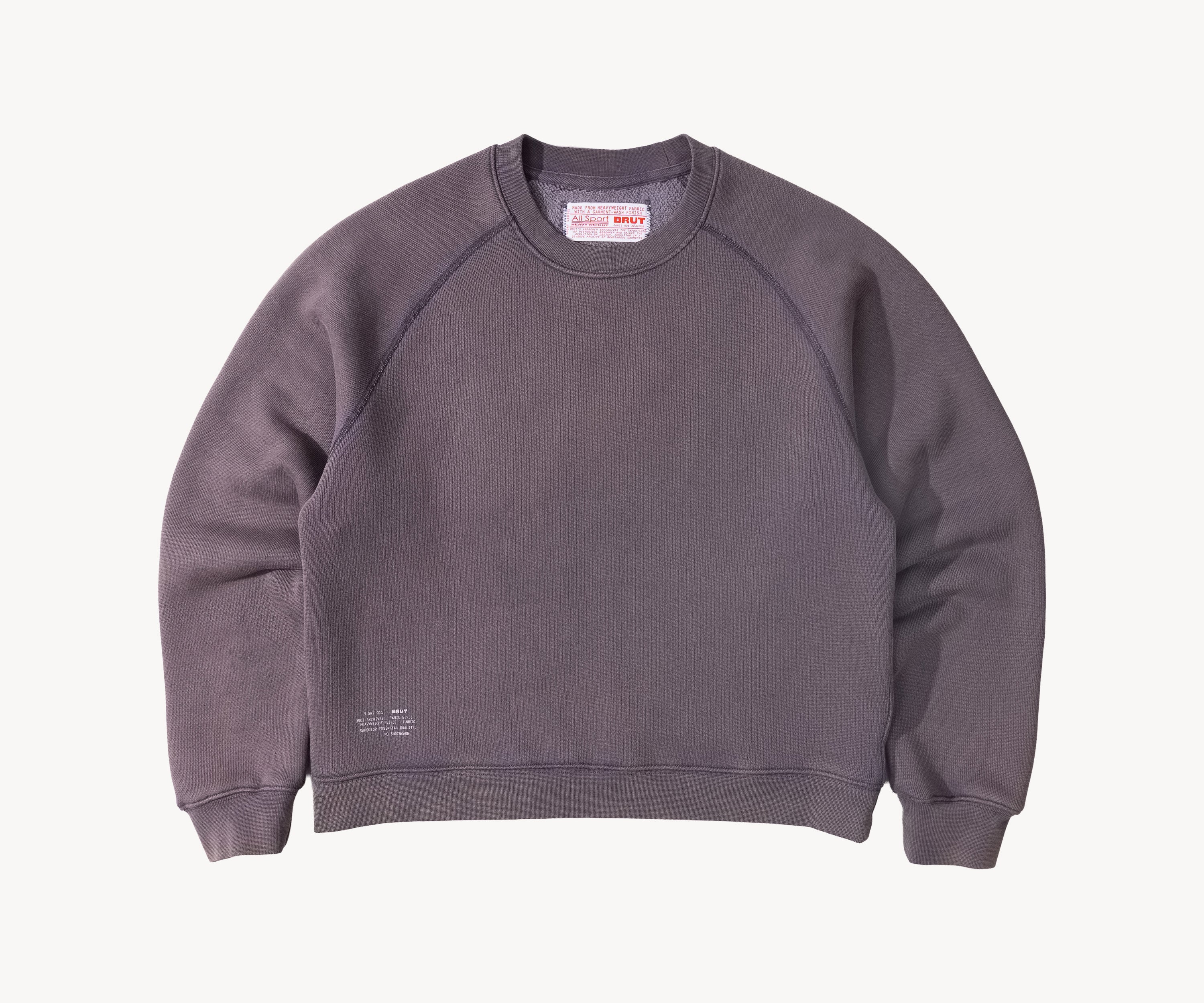 THE CROPPED CREWNECK Tricot X-SMALL / SEAL - BRUT Clothing