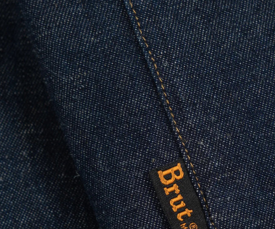THE CROPPED DENIM SHIRT Shirts X-SMALL / RAW INDIGO - BRUT Clothing