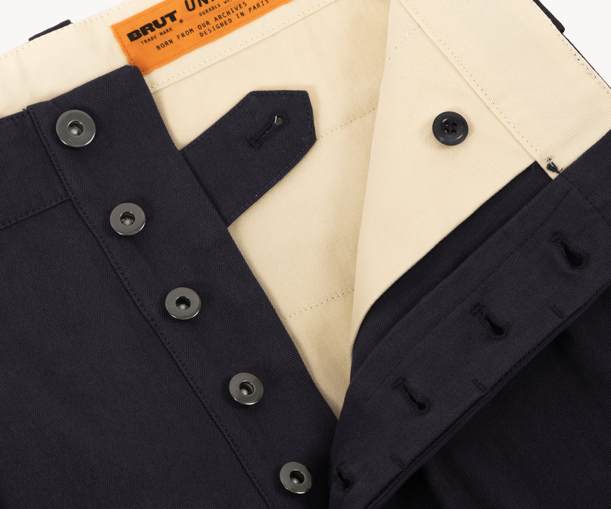 THE DOUBLE PLEAT PANTS Pants US26 / FR36 / NAVY - BRUT Clothing