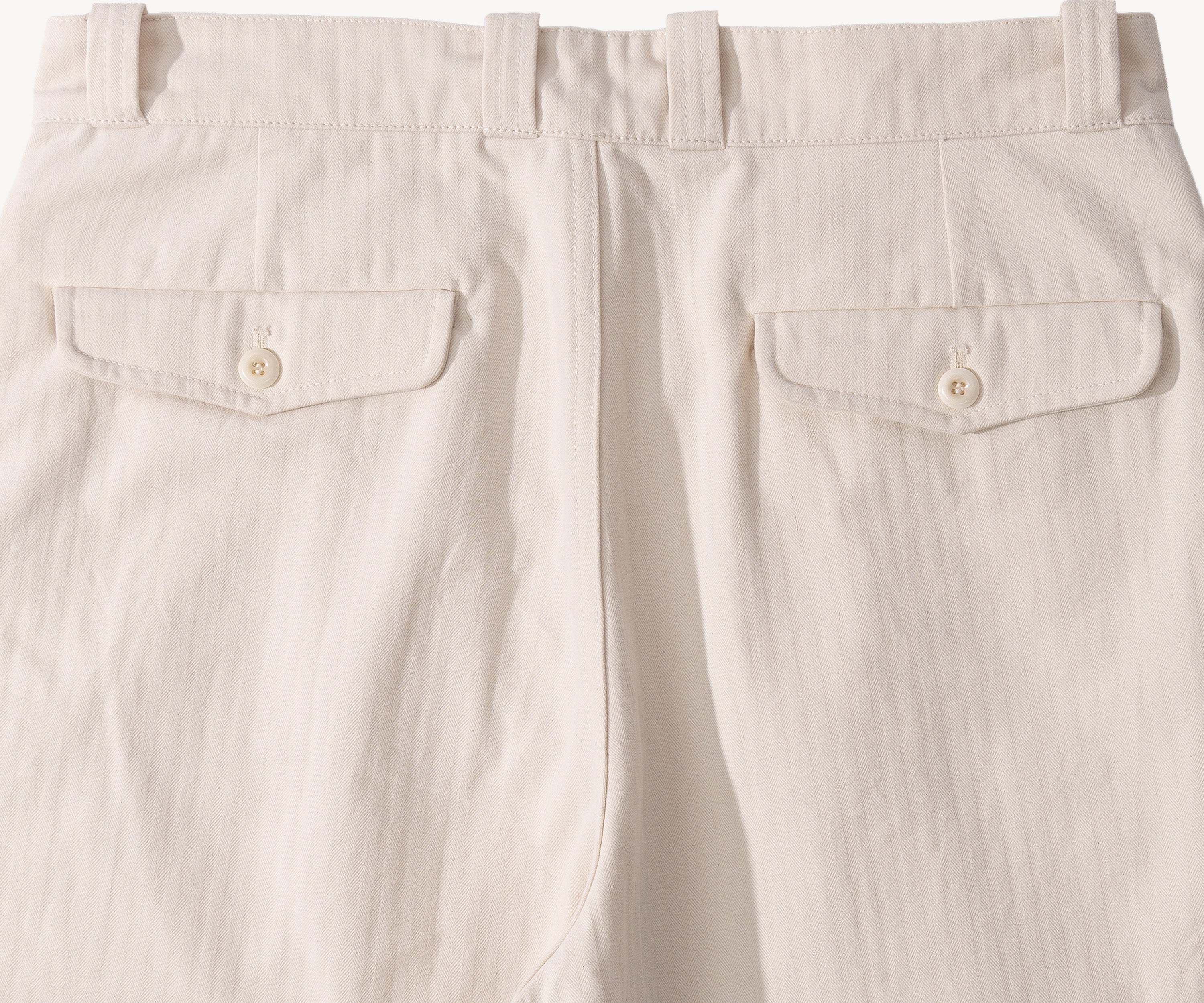 THE DOUBLE PLEAT PANTS  Taille US26 / FR36 / ÉCRU - BRUT Clothing