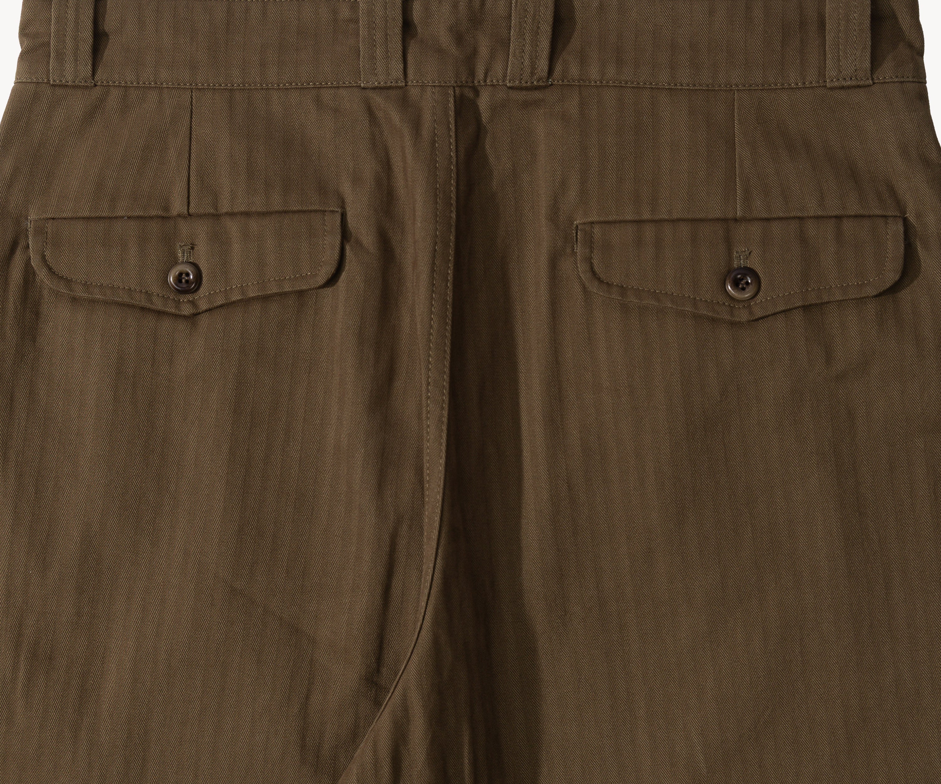 THE DOUBLE PLEAT PANTS Taille US 26 / FR 36 / MARRON - BRUT Clothing