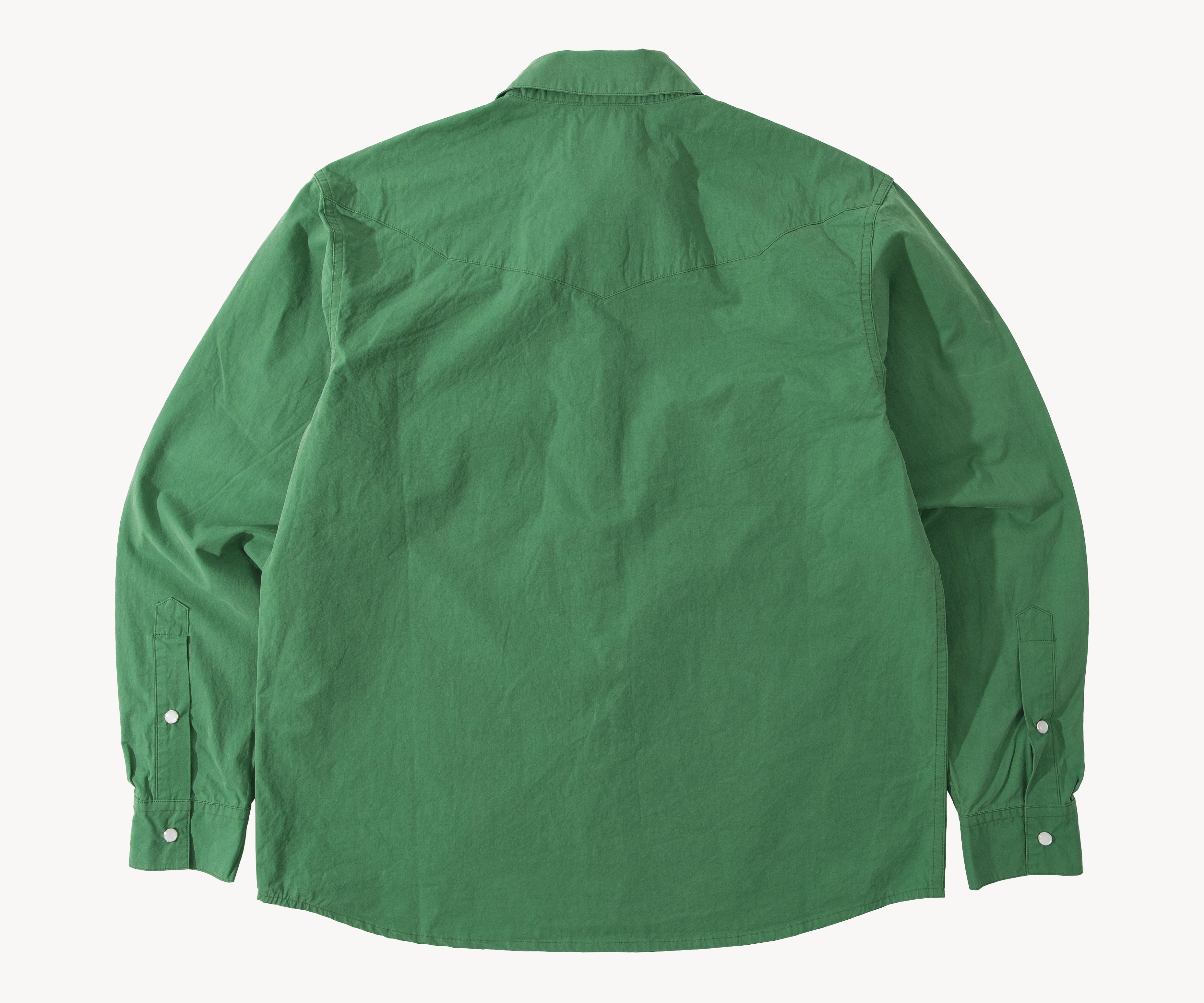 THE WESTERN POPLIN SHIRT Chemises XS / VERT - BRUT Clothing