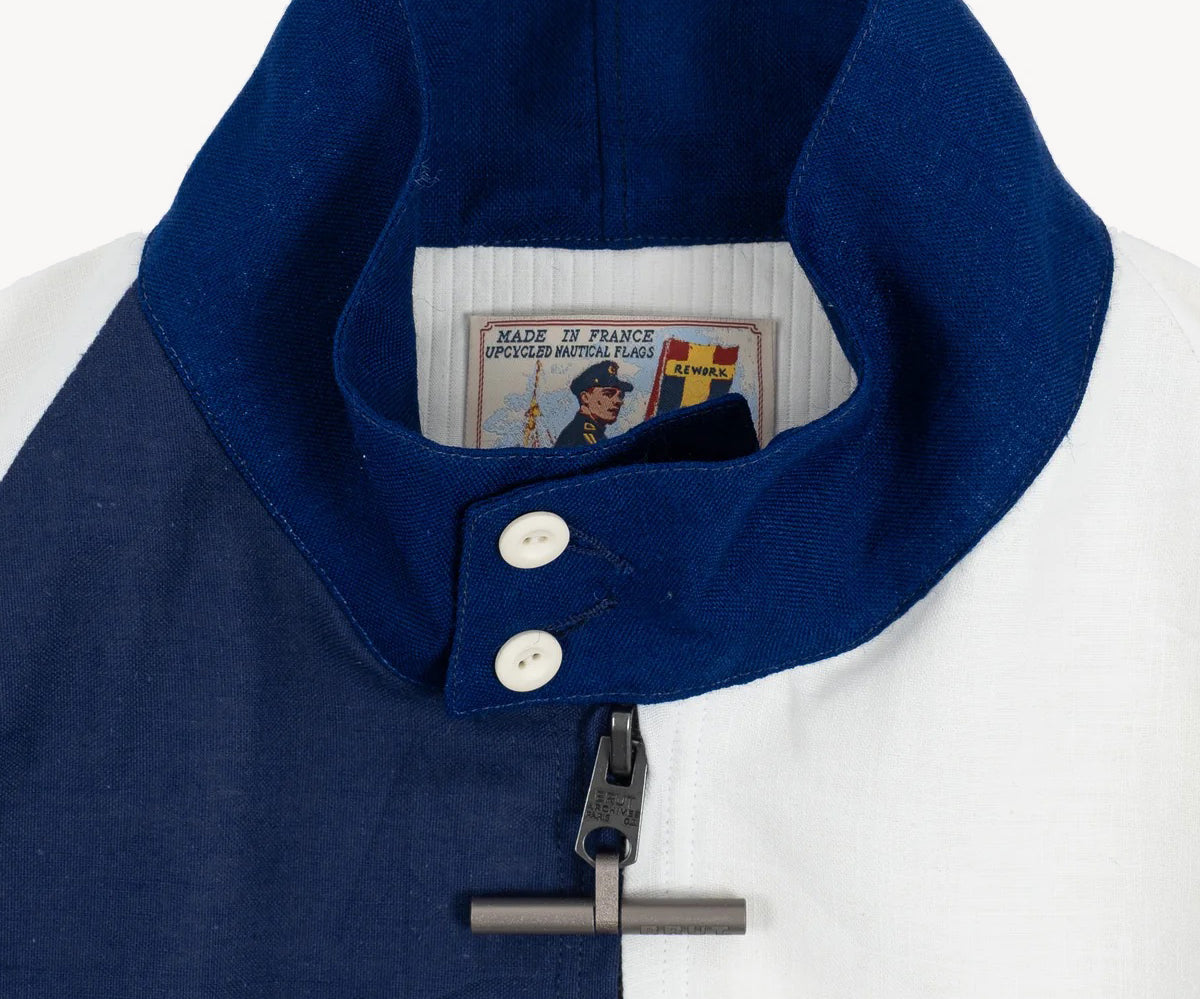 REWORK® FLAG JACKET X-SMALL / BLEU / BLANC - BRUT Clothing