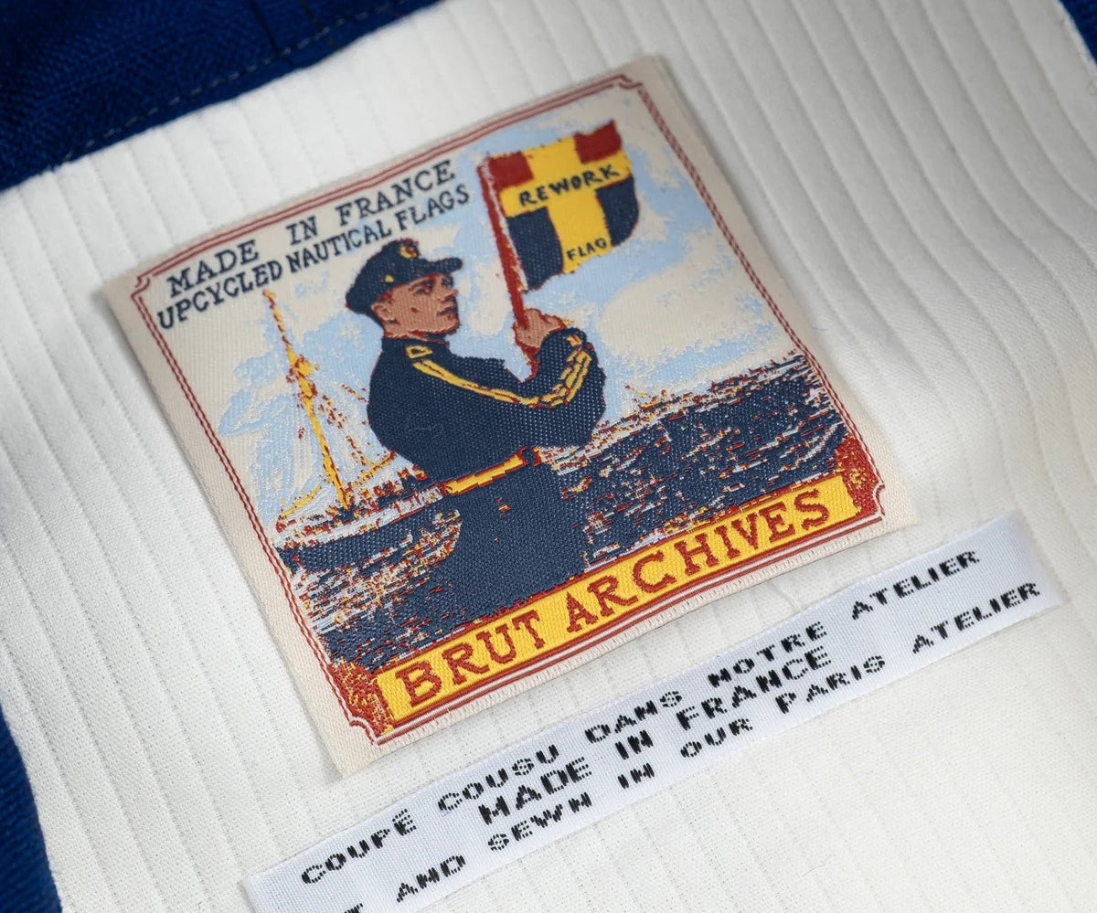 REWORK® FLAG JACKET X-SMALL / BLEU / BLANC - BRUT Clothing