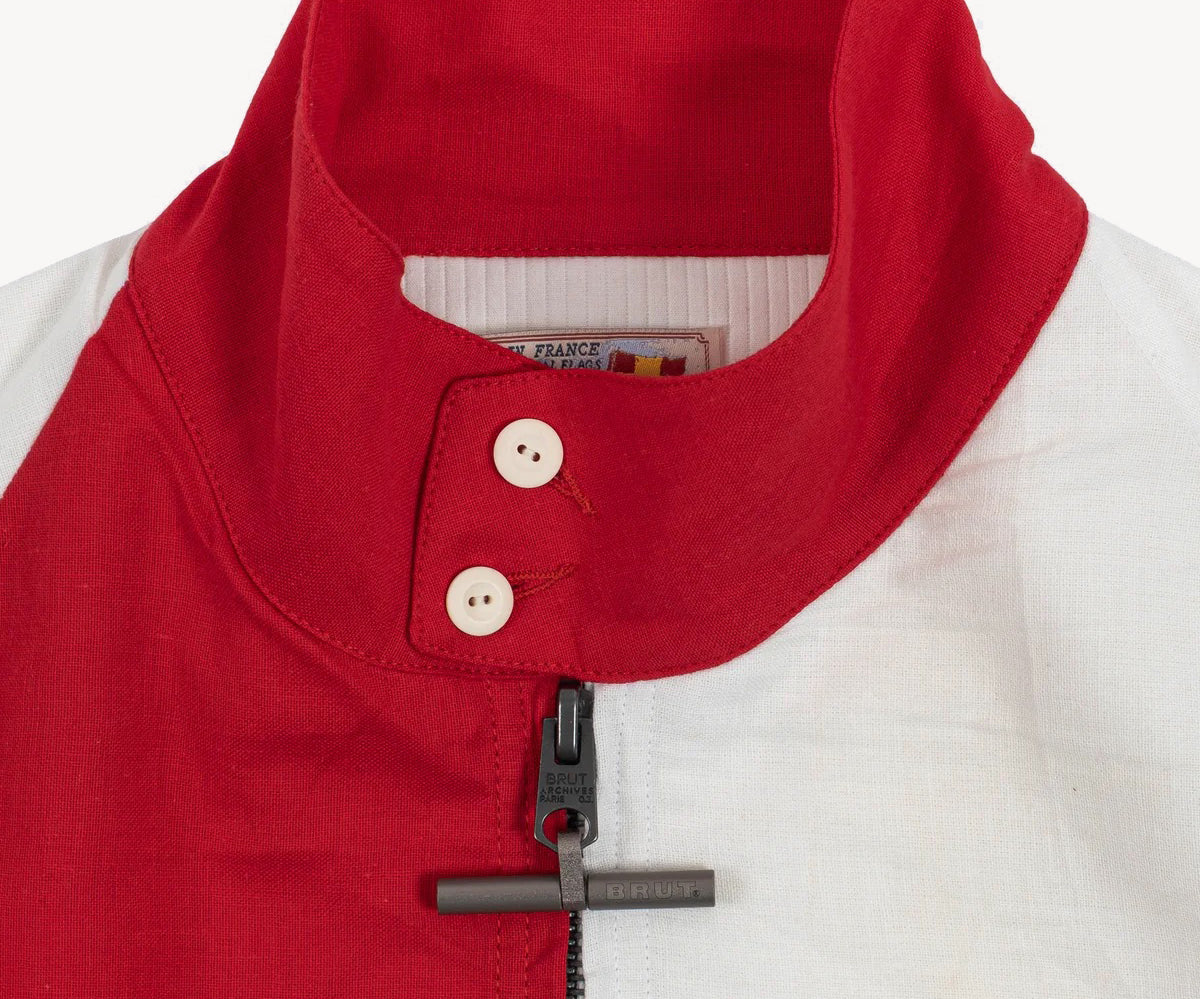 REWORK® FLAG JACKET Coats & Jackets X-SMALL / RED / WHITE - BRUT Clothing