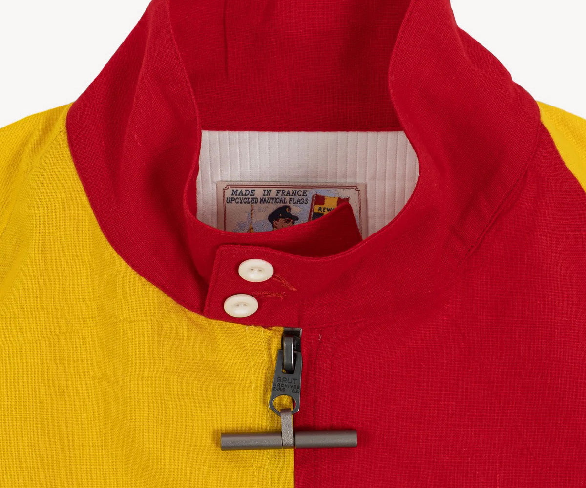 REWORK® FLAG JACKET Coats & Jackets X-SMALL / RED / YELLOW - BRUT Clothing