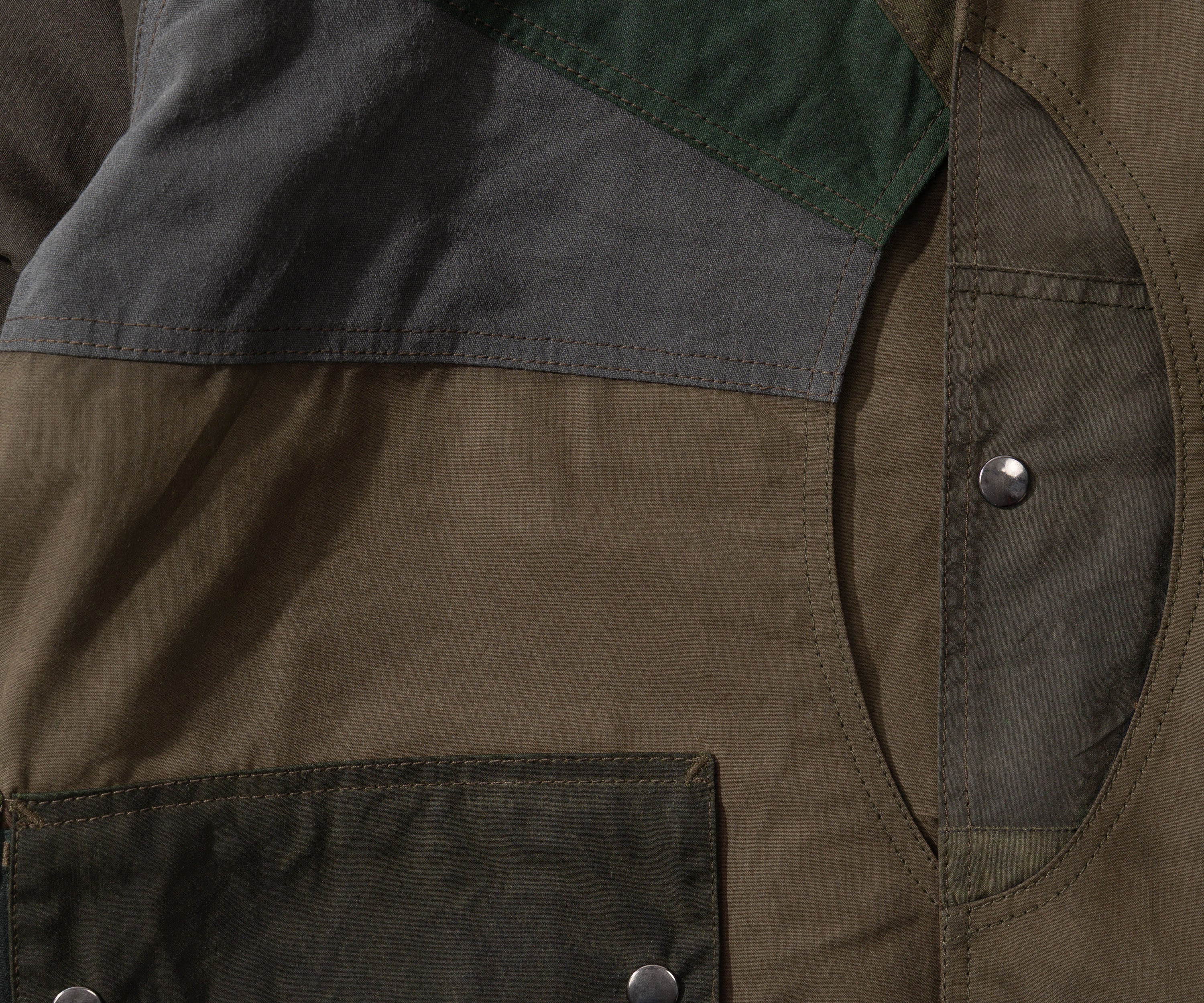 REWORK® FULLMOON WAX JACKET - N° 001 Coats & Jackets SMALL / GREEN - BRUT Clothing