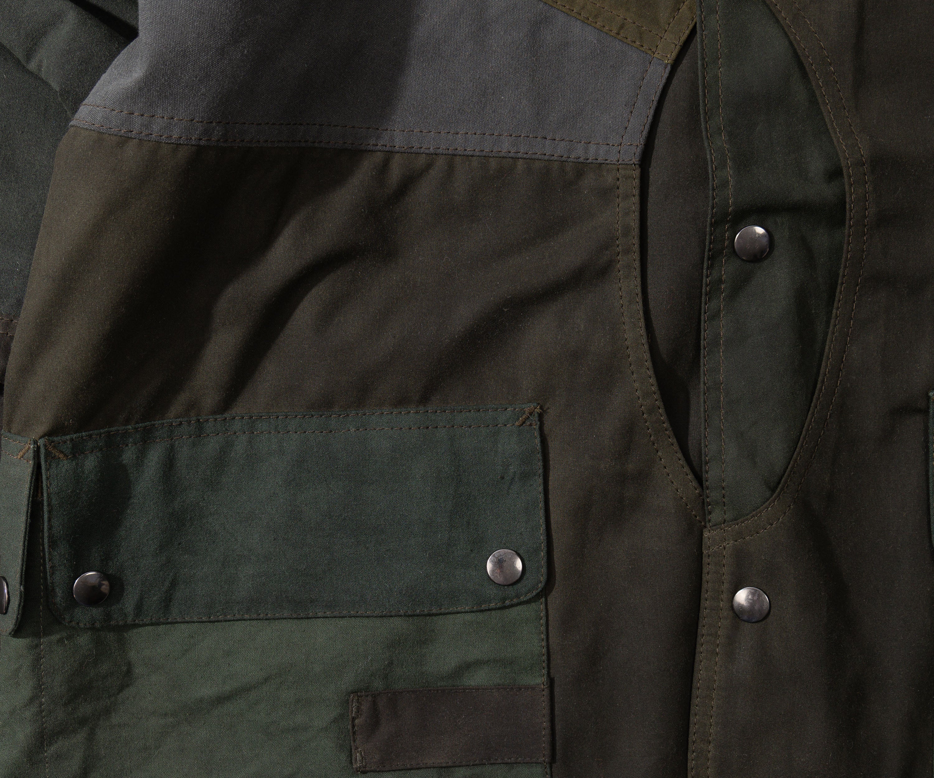 REWORK® FULLMOON WAX JACKET - N° 003 Coats & Jackets MEDIUM / GREEN - BRUT Clothing
