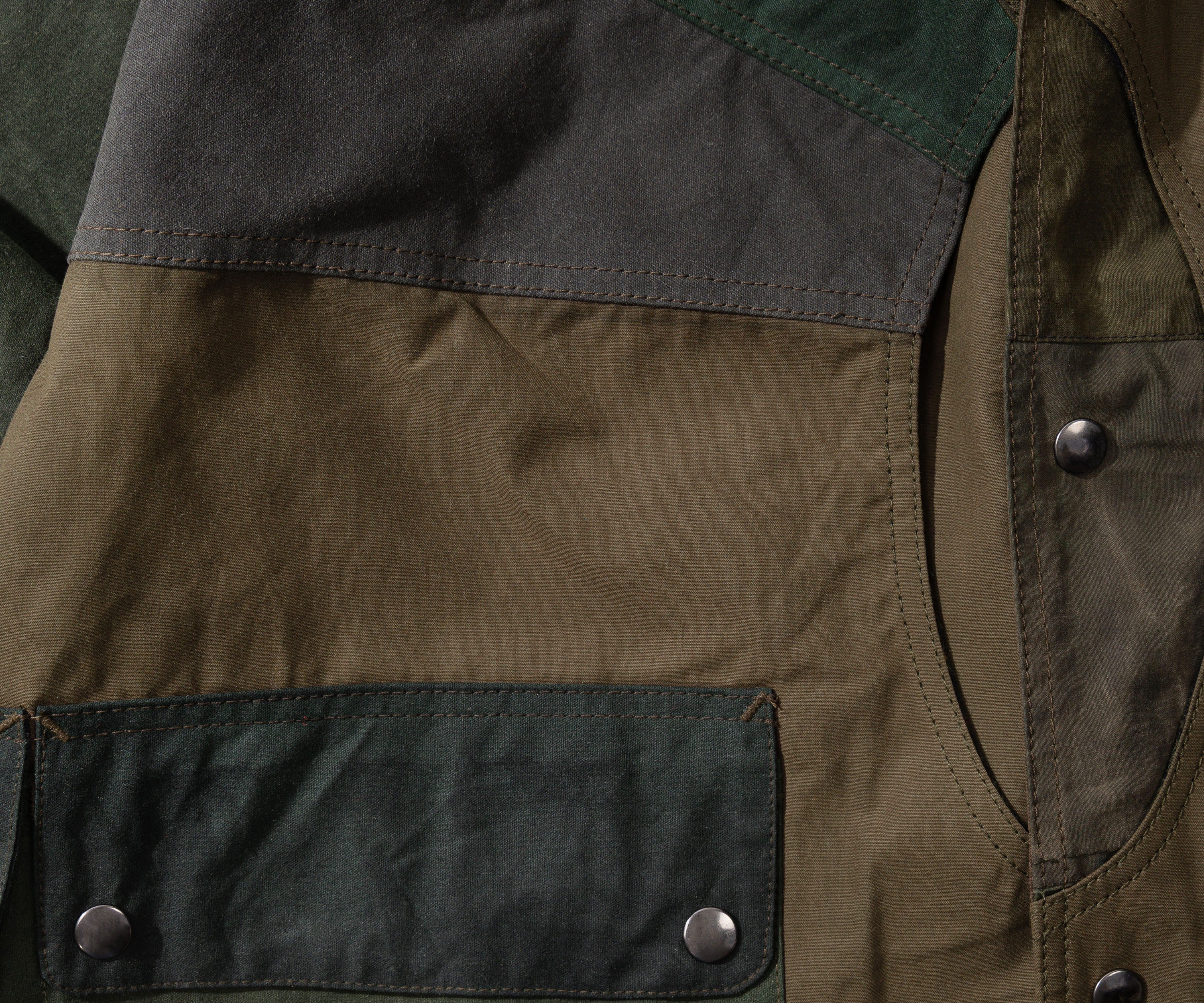 REWORK® FULLMOON WAX JACKET - N° 002 Coats & Jackets SMALL / GREEN - BRUT Clothing