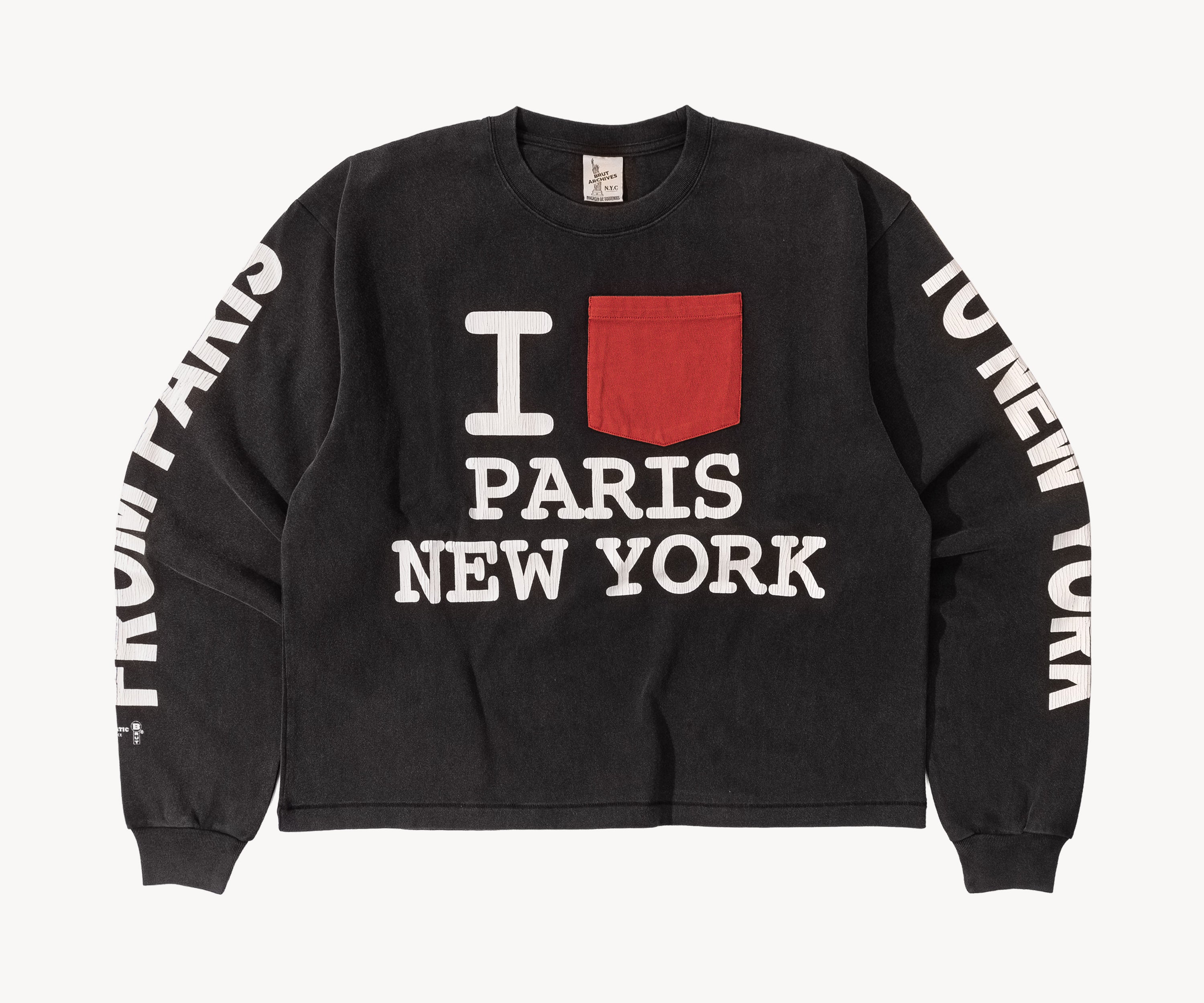 I LOVE PARIS NYC TEE T-Shirts X-SMALL / BLACK - BRUT Clothing