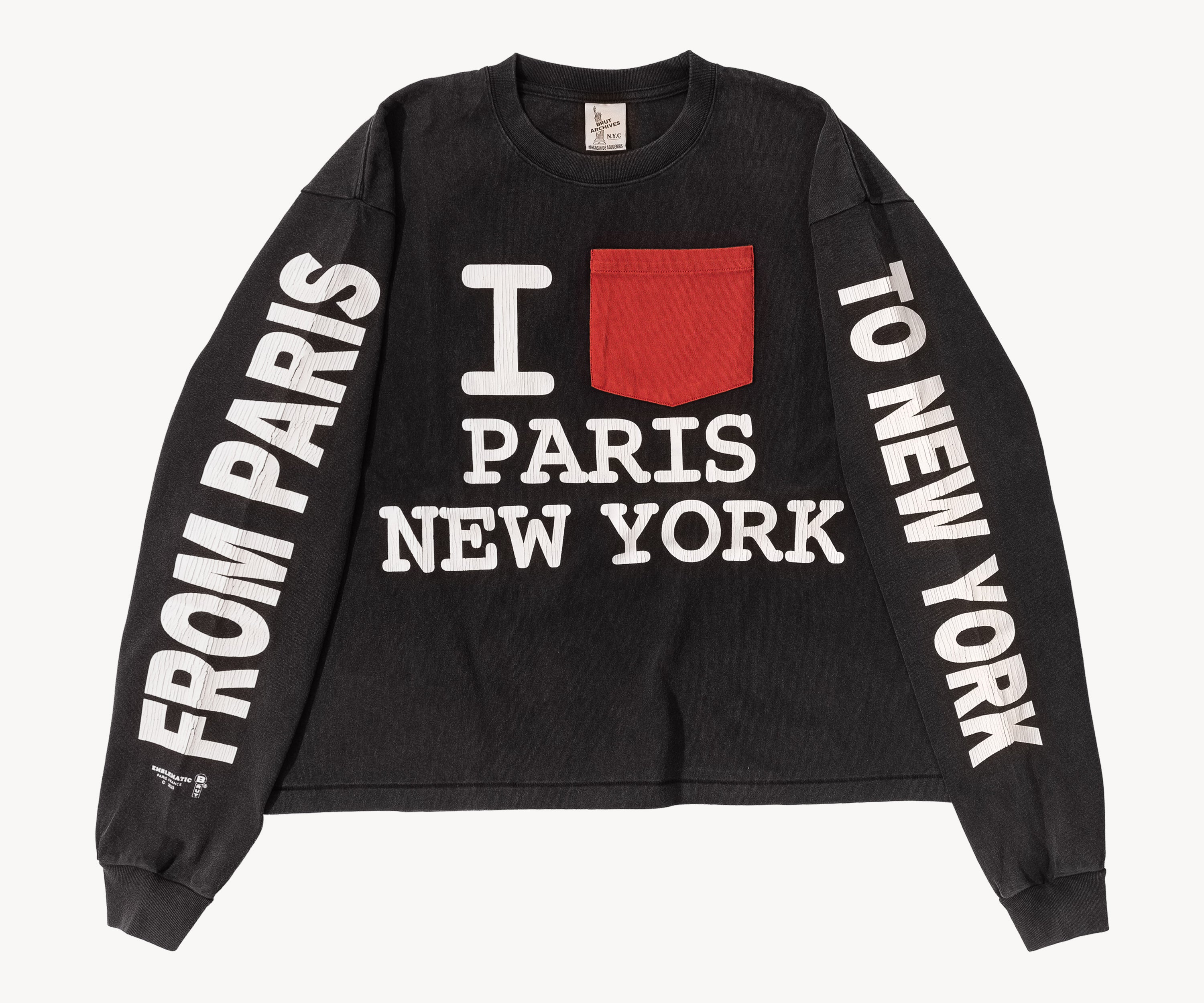 I LOVE PARIS NYC TEE T-Shirts X-SMALL / BLACK - BRUT Clothing