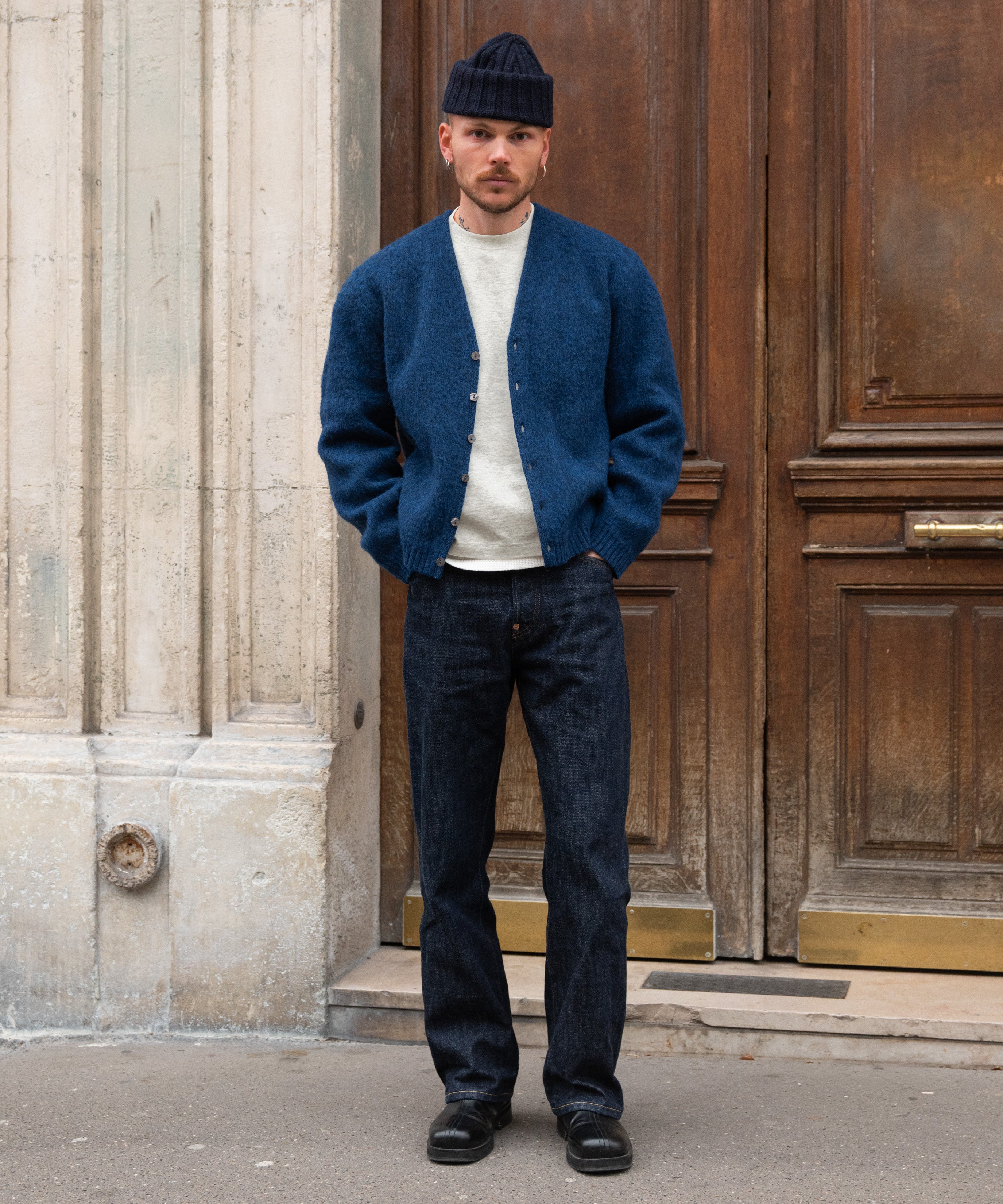THE SHAGGY CARDIGAN - BLUE | BRUT CLOTHING – BRUT Clothing
